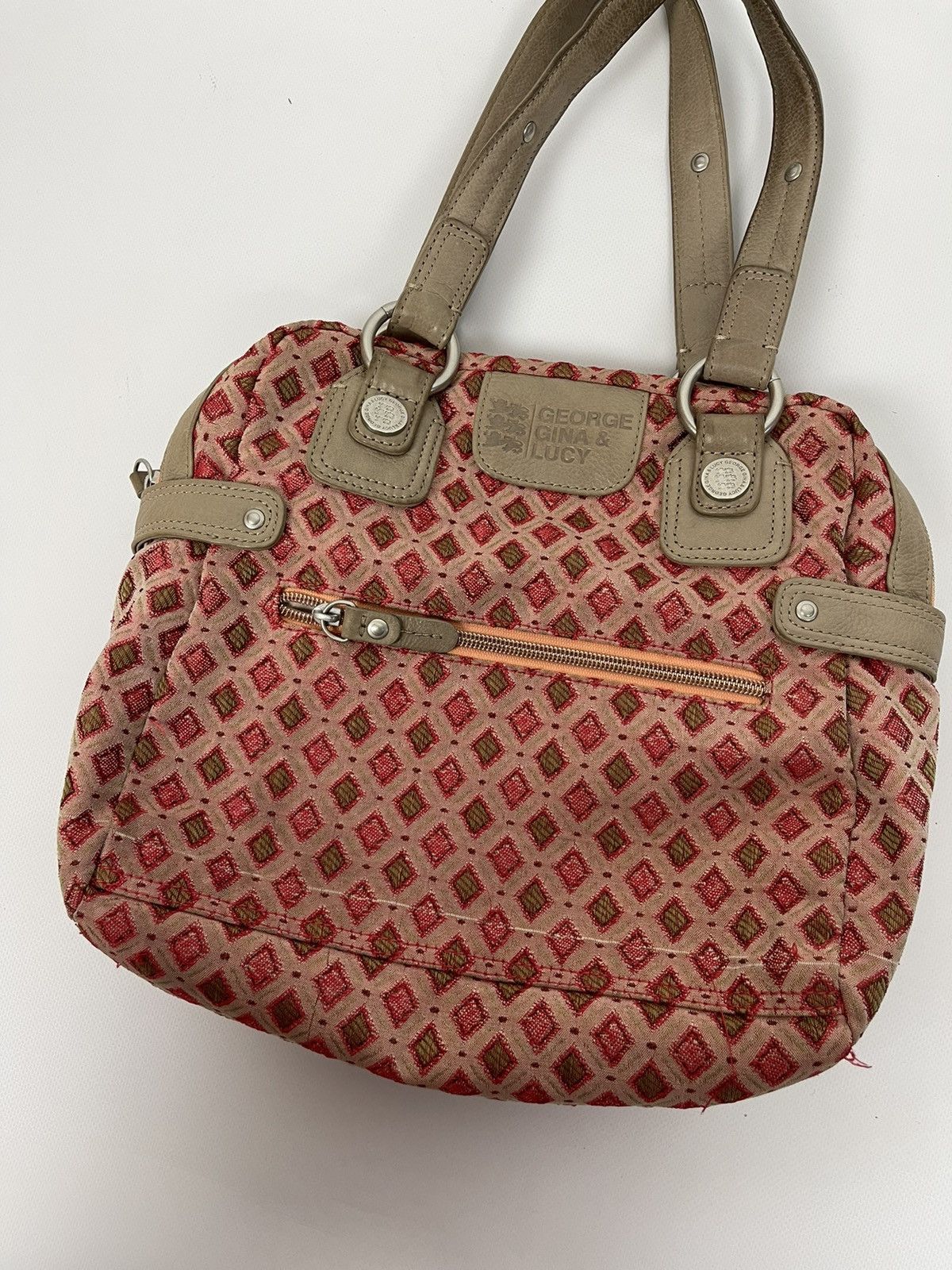 Japanese Brand George Gina Lucy vintage pattern bag with wallet Size ONE SIZE - 2 Thumbnail