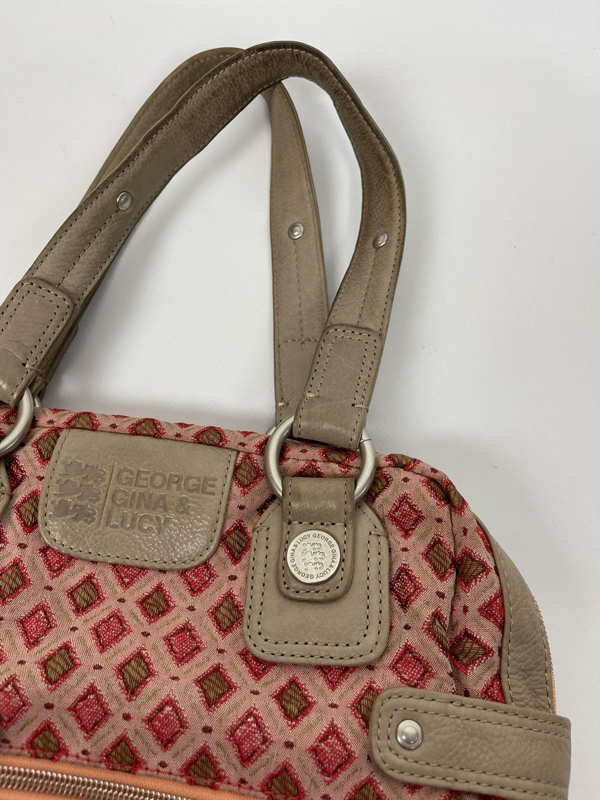 Japanese Brand George Gina Lucy vintage pattern bag with wallet Size ONE SIZE - 8 Thumbnail