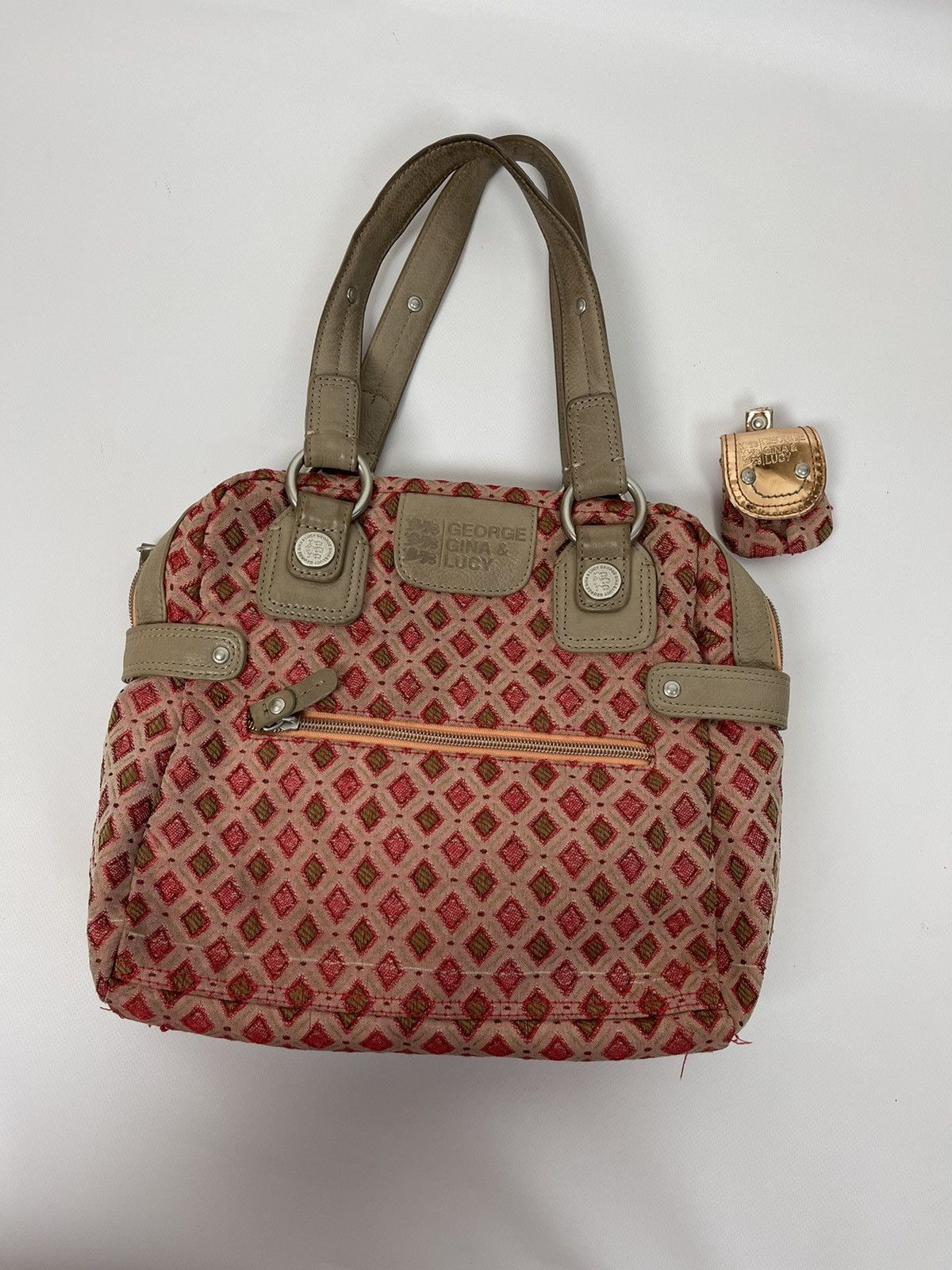 Japanese Brand George Gina Lucy vintage pattern bag with wallet Size ONE SIZE - 1 Thumbnail