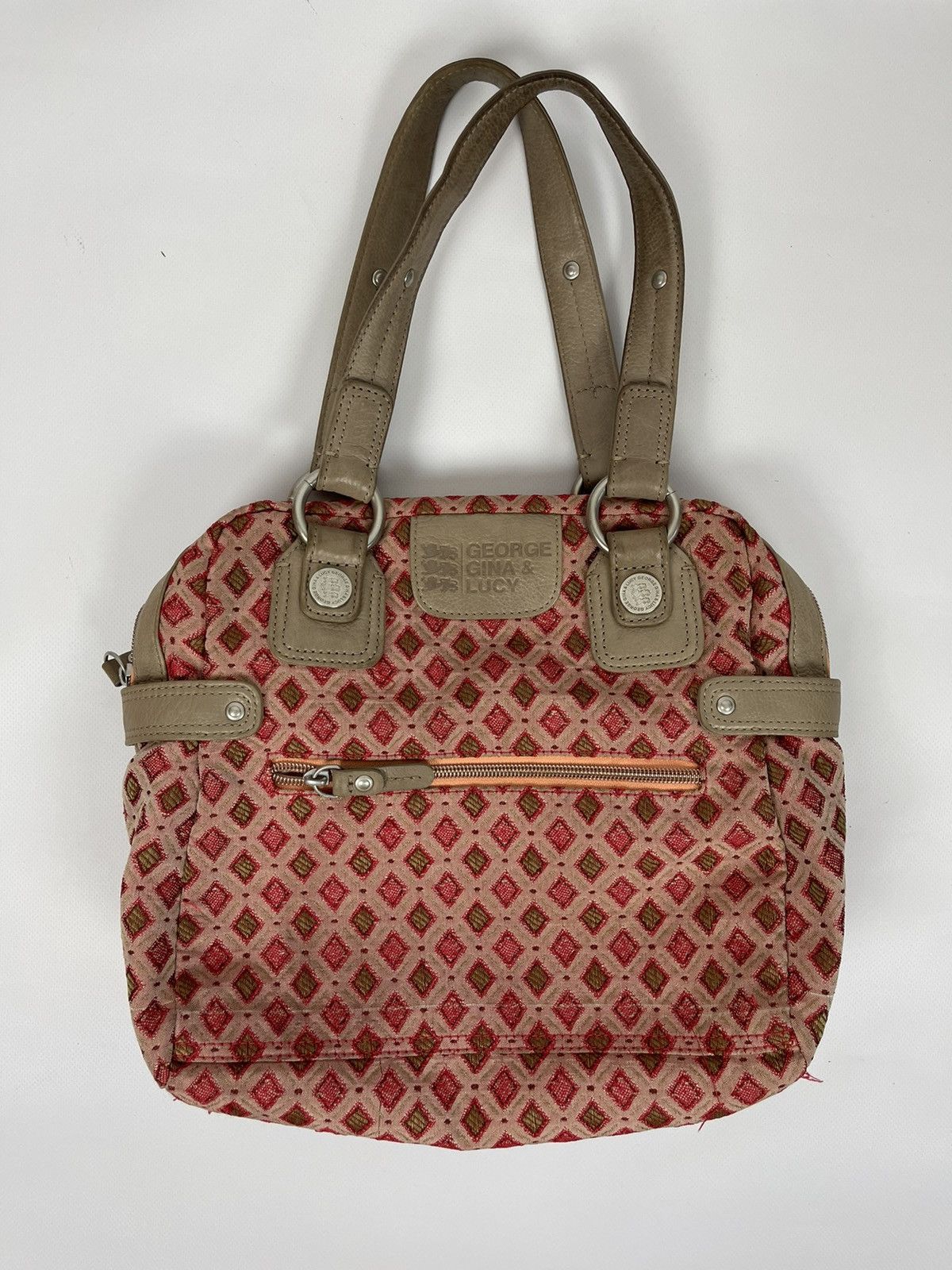 Japanese Brand George Gina Lucy vintage pattern bag with wallet Size ONE SIZE - 5 Thumbnail