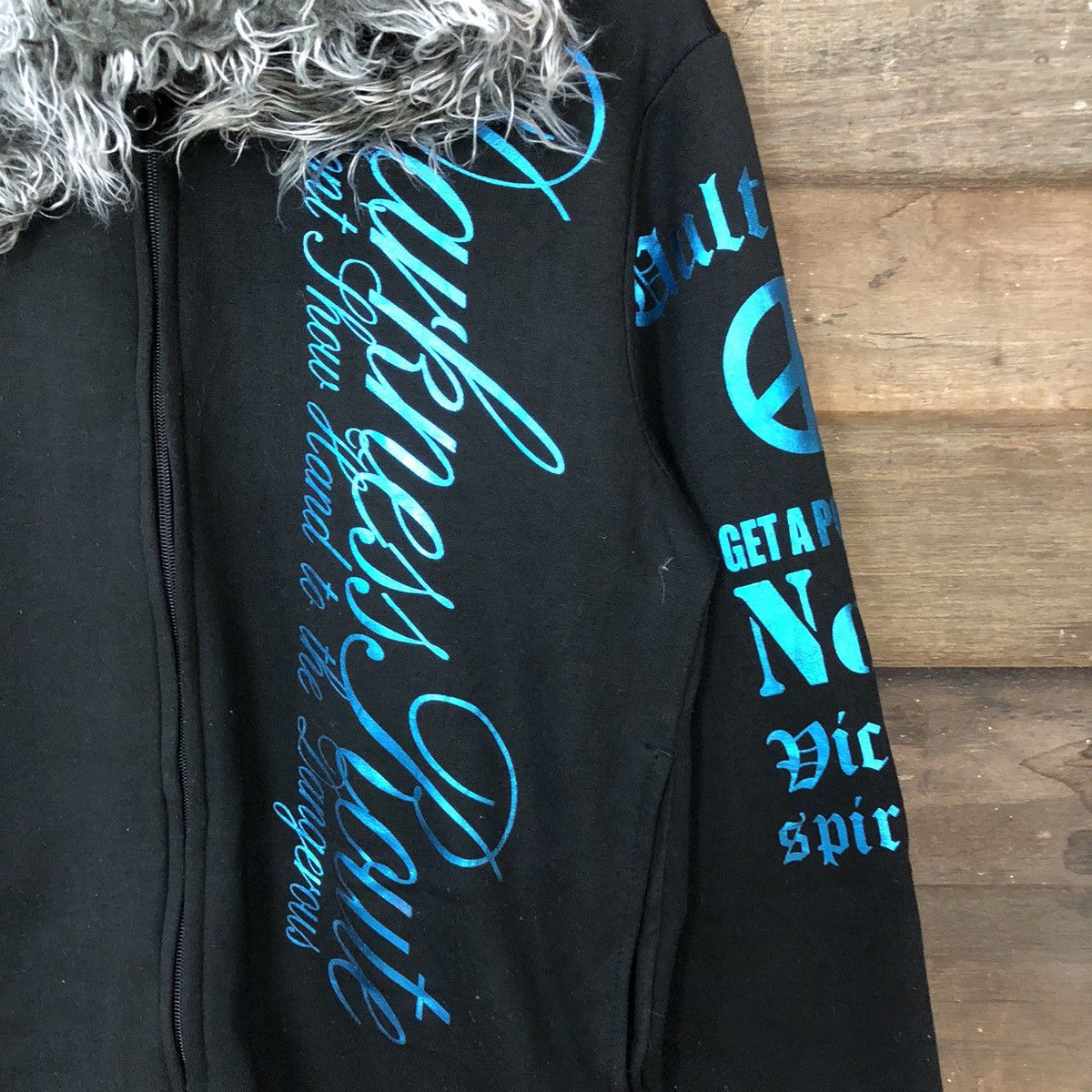 Japanese Brand Darkness Route like if6was9 lgb Hoodie sweater #455B Size US M / EU 48-50 / 2 - 6 Thumbnail