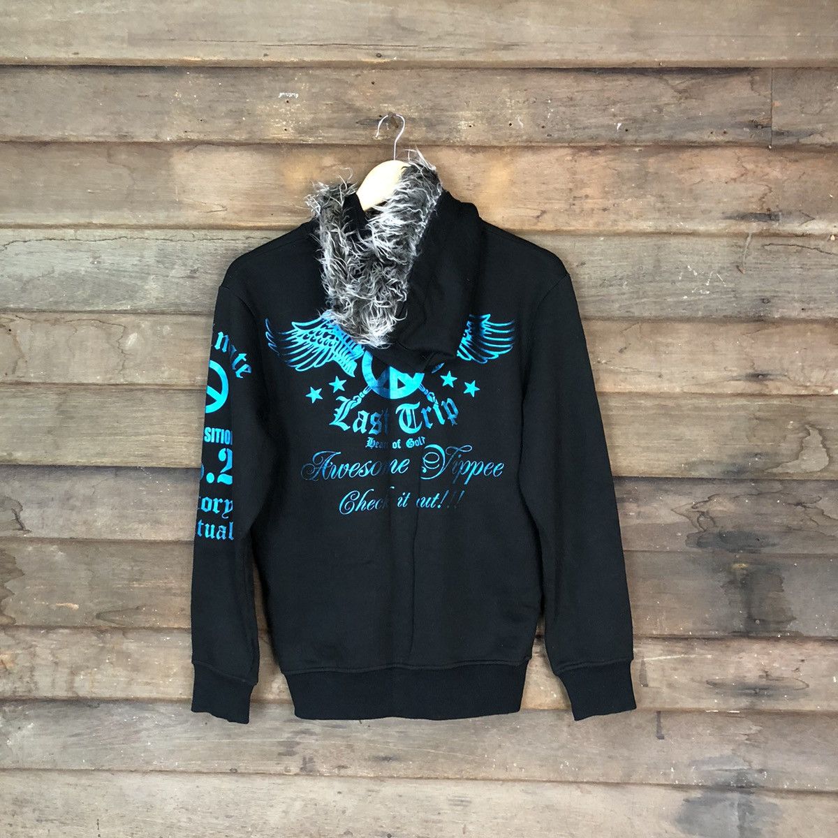 Japanese Brand Darkness Route like if6was9 lgb Hoodie sweater #455B Size US M / EU 48-50 / 2 - 9 Thumbnail
