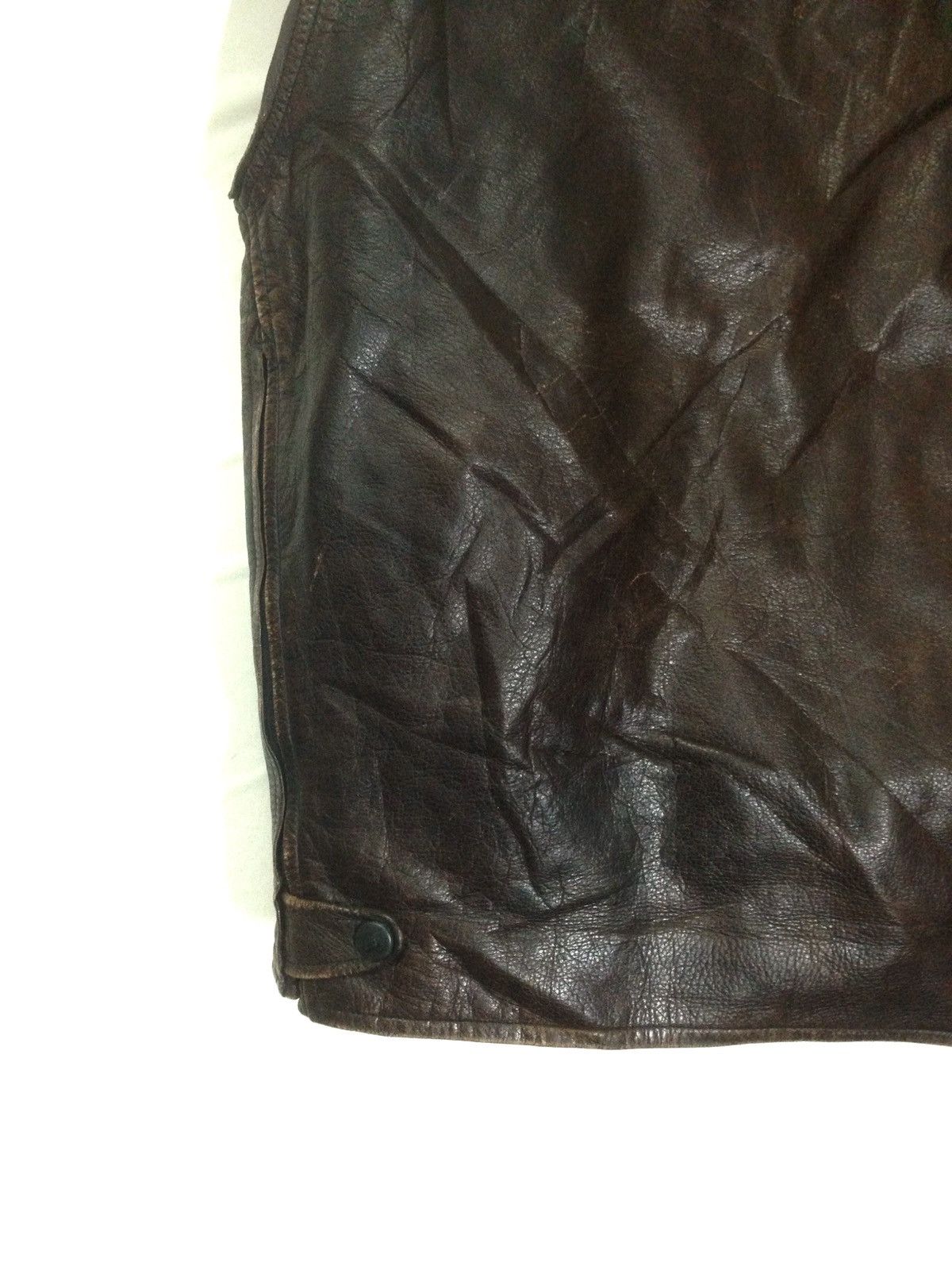 Harley Davidson × Japanese Brand × West Coast Choppers Vintage Hawks Men’s Wear Tokyo Genuine Leather Sleeveless Size US M / EU 48-50 / 2 - 6 Thumbnail