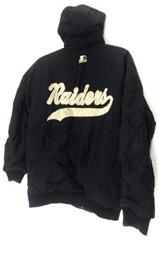 Vintage 90s Notre Dame and Oakland Raiders Starter Jackets. Swing by  JustOneVintage.com and check the out. #JustOneVin…