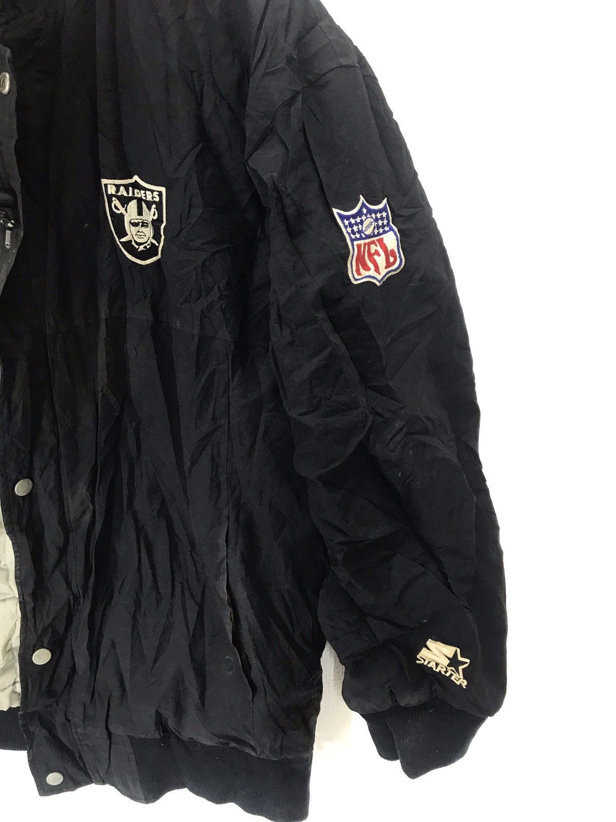 NFL × Starter Vintage Starter NFL Raiders Jacket spellout jacket Size US L / EU 52-54 / 3 - 5 Thumbnail