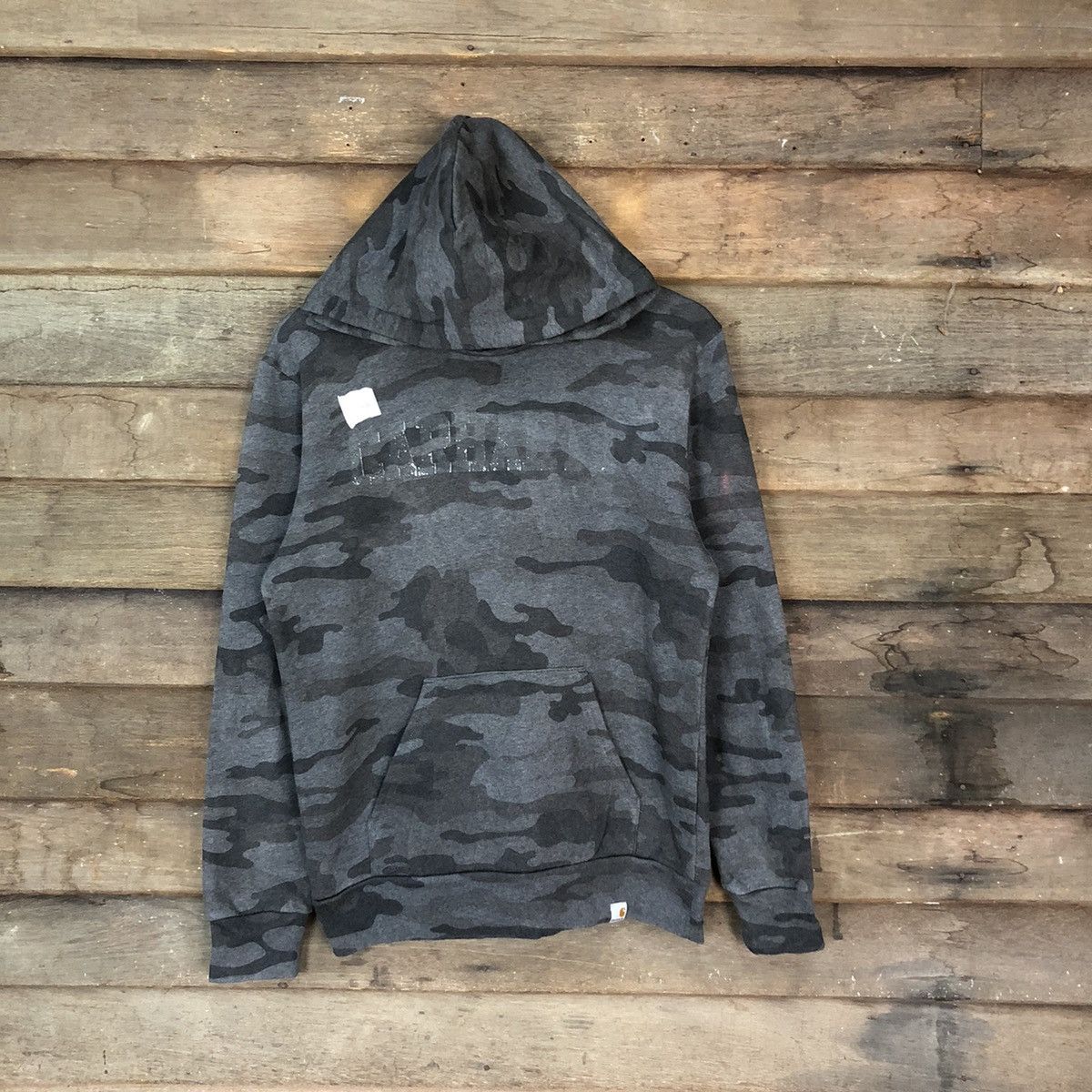 Carhartt DL Carhatt Camo faded Grey Hoodie #453B Size US S / EU 44-46 / 1 - 1 Thumbnail
