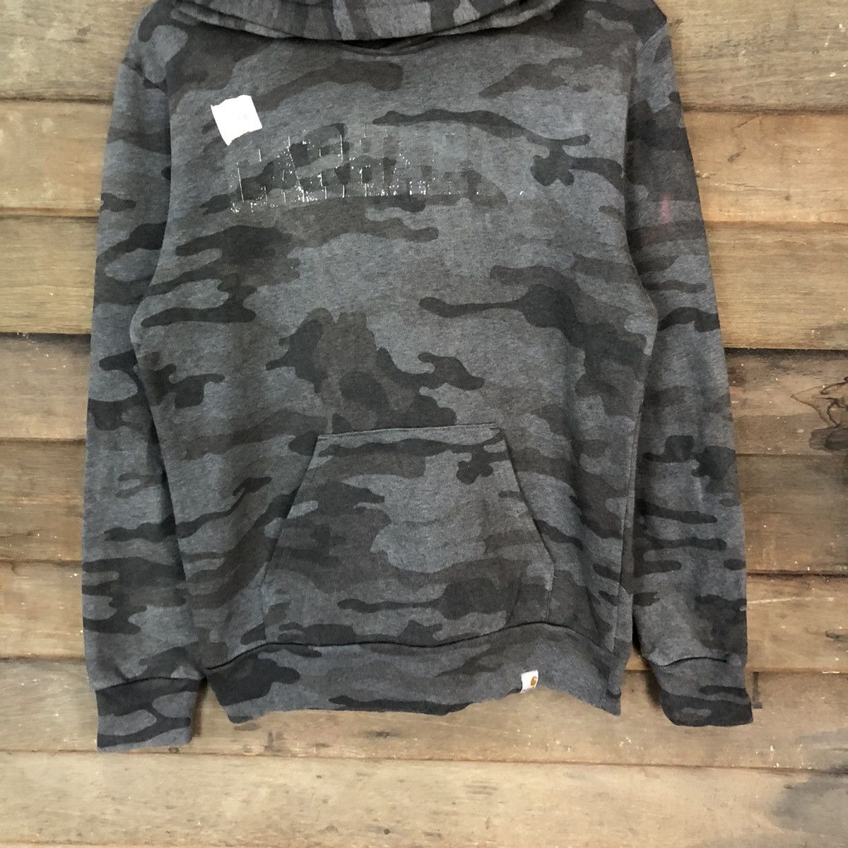 Carhartt DL Carhatt Camo faded Grey Hoodie #453B Size US S / EU 44-46 / 1 - 3 Thumbnail
