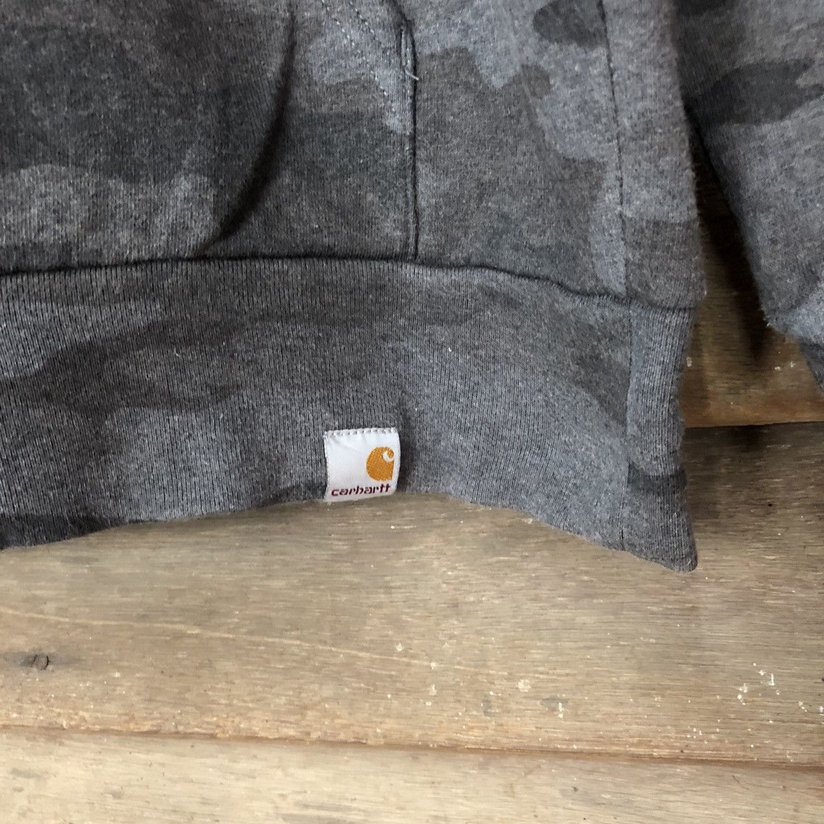 Carhartt DL Carhatt Camo faded Grey Hoodie #453B Size US S / EU 44-46 / 1 - 6 Thumbnail