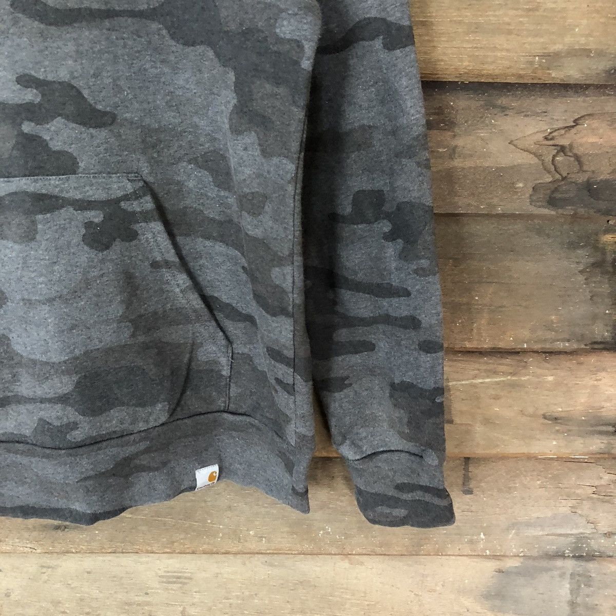 Carhartt DL Carhatt Camo faded Grey Hoodie #453B Size US S / EU 44-46 / 1 - 5 Thumbnail