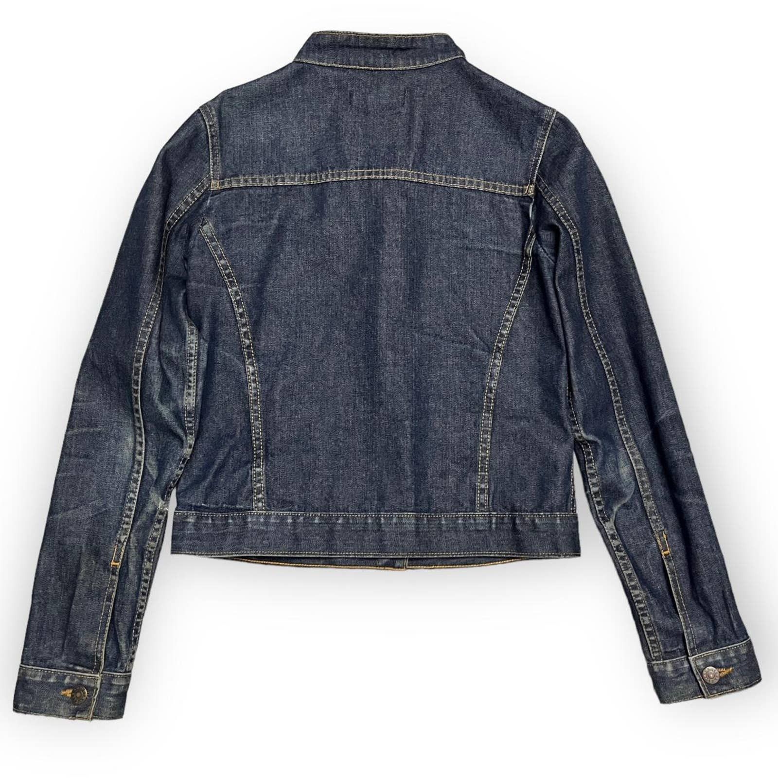 Club Monaco Club Monaco Luxury Designer Cropped Denim Jean Jacket Size S / US 4 / IT 40 - 3 Thumbnail