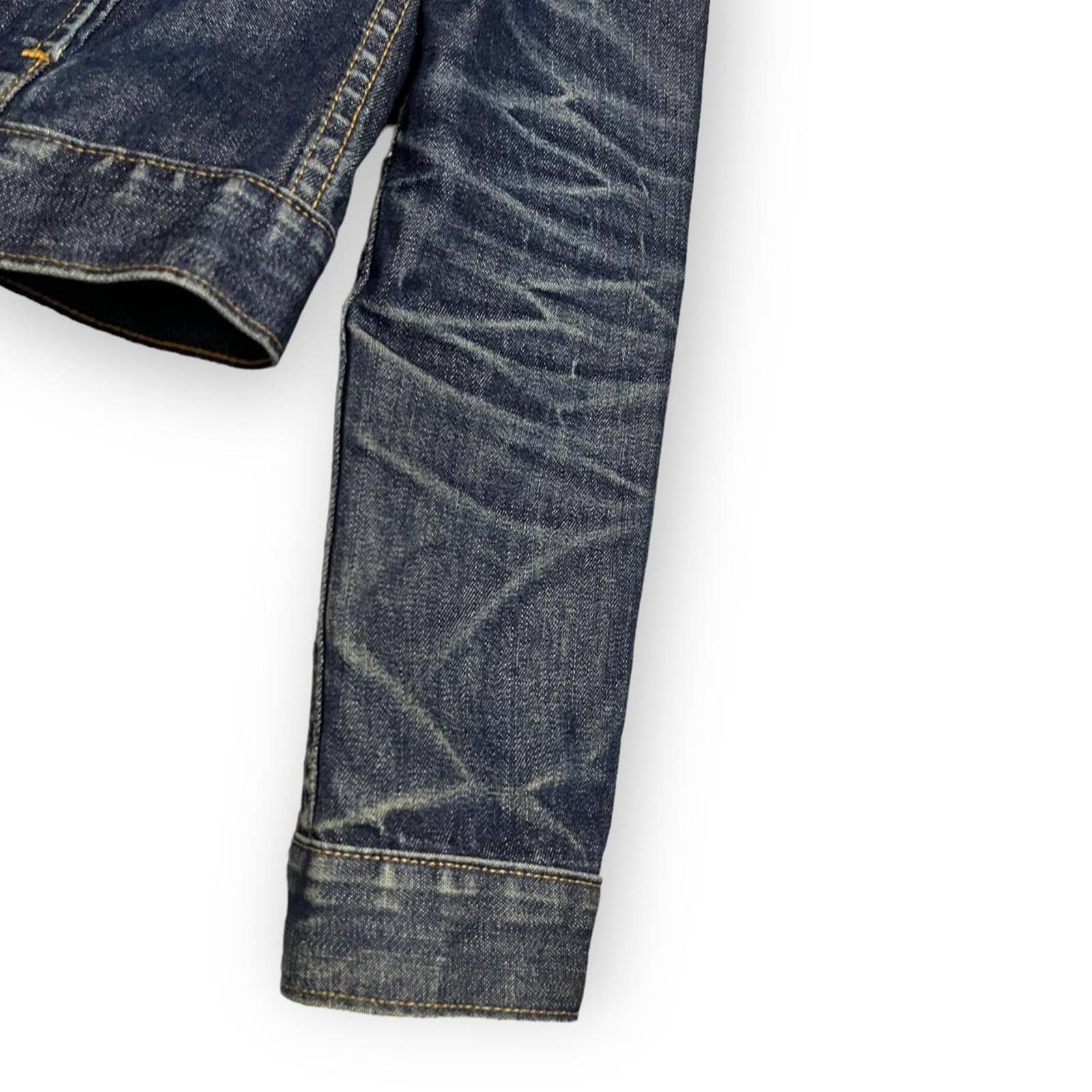 Club Monaco Club Monaco Luxury Designer Cropped Denim Jean Jacket Size S / US 4 / IT 40 - 4 Thumbnail