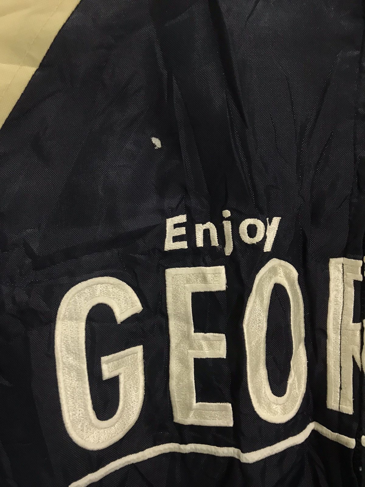 Japanese Brand Vtg Enjoy Georgia Spell out Varsity Jacket Size US L / EU 52-54 / 3 - 6 Thumbnail