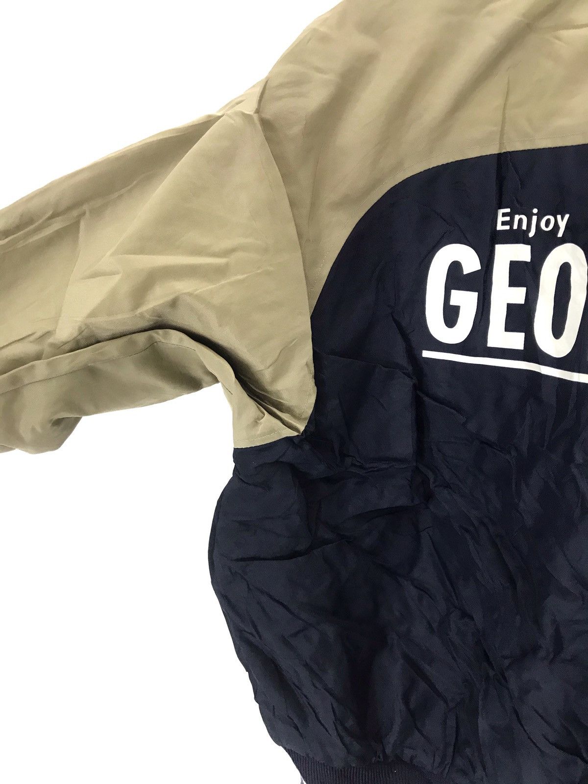 Japanese Brand Vtg Enjoy Georgia Spell out Varsity Jacket Size US L / EU 52-54 / 3 - 4 Thumbnail