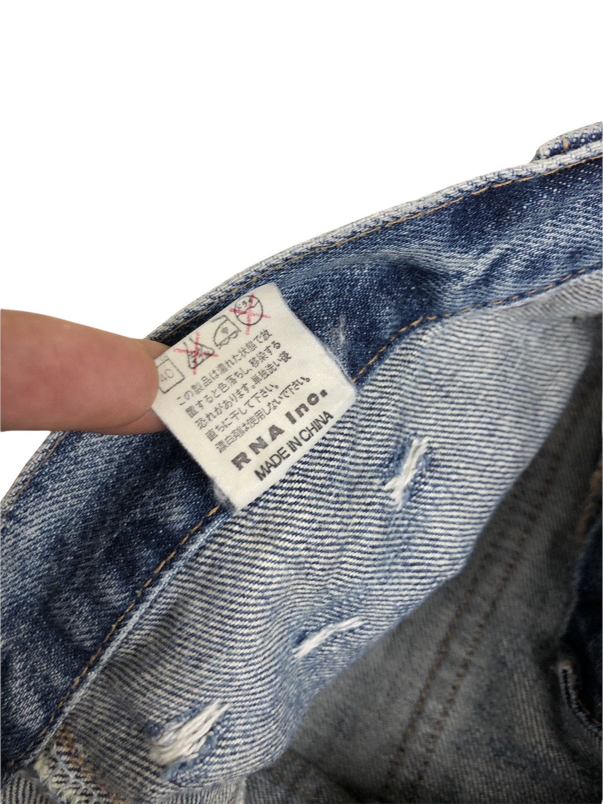 Japanese Brand 1990s RNA Multi zipper Seditionaries Punk Style Jeans Size US 32 / EU 48 - 13 Thumbnail