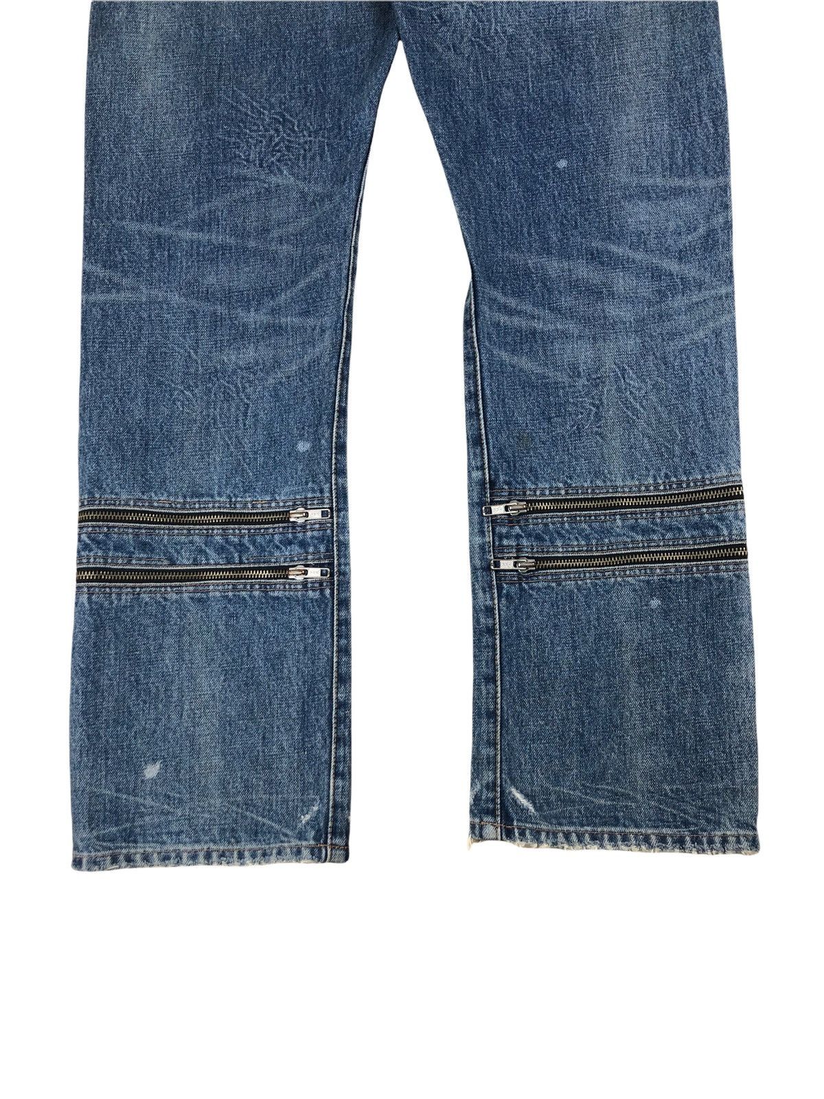 Japanese Brand 1990s RNA Multi zipper Seditionaries Punk Style Jeans Size US 32 / EU 48 - 8 Thumbnail