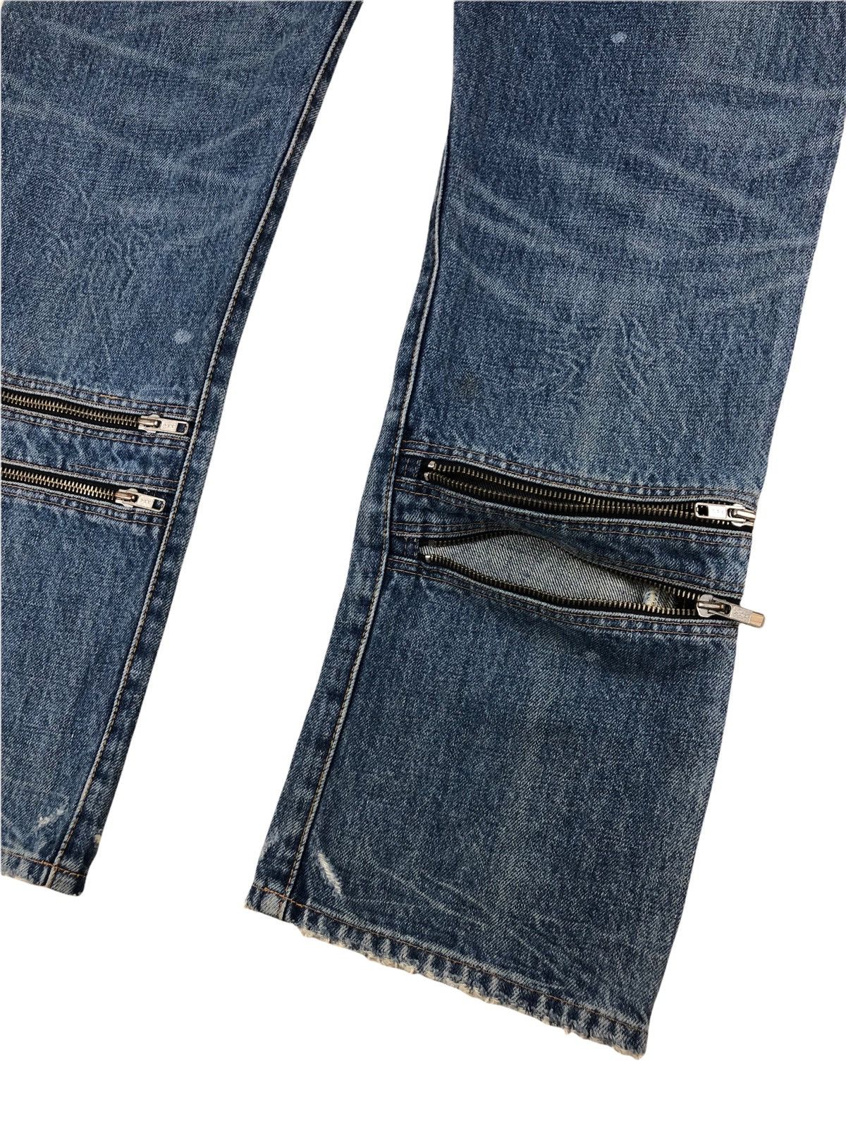Japanese Brand 1990s RNA Multi zipper Seditionaries Punk Style Jeans Size US 32 / EU 48 - 9 Thumbnail