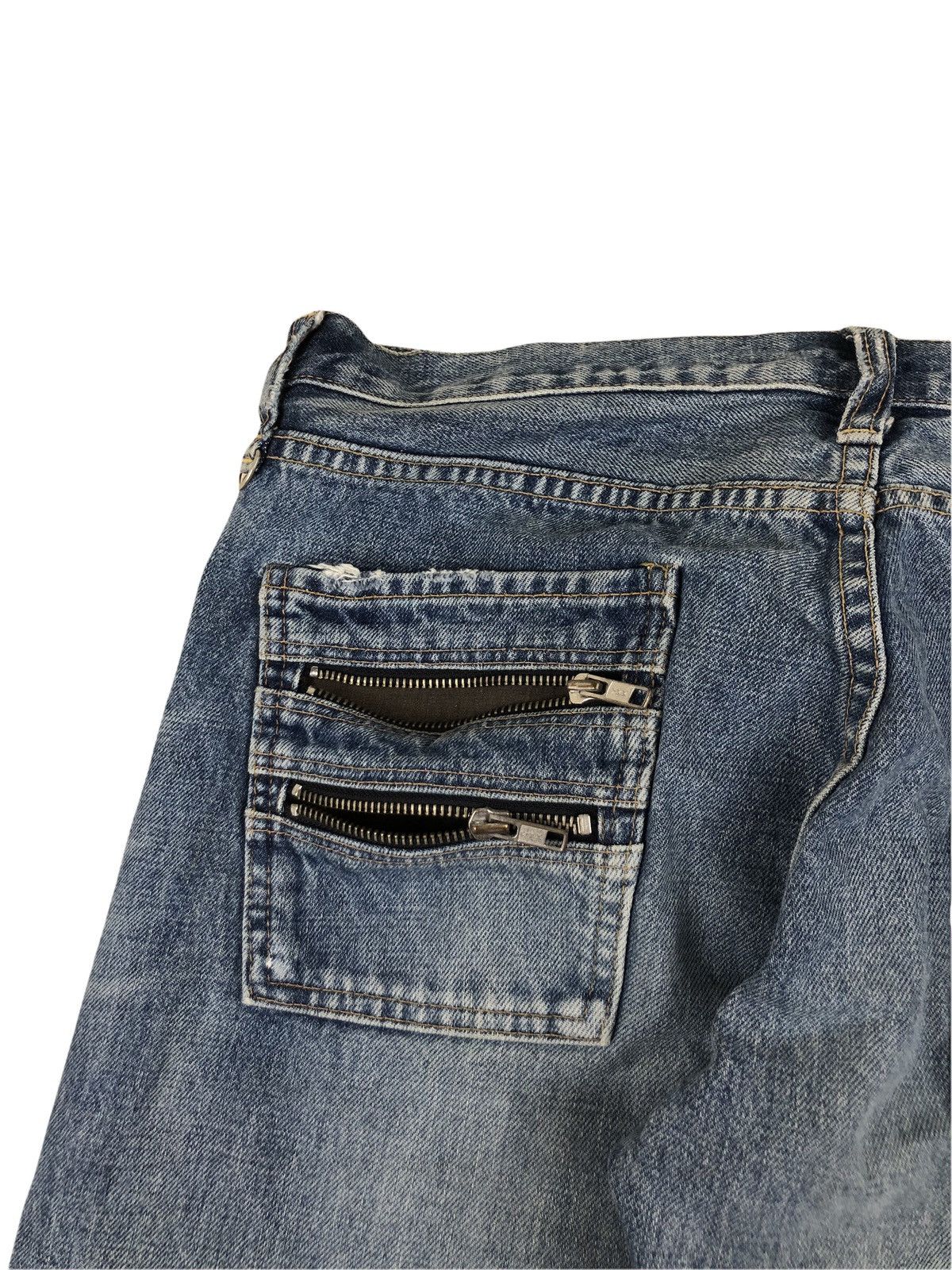 Japanese Brand 1990s RNA Multi zipper Seditionaries Punk Style Jeans Size US 32 / EU 48 - 11 Thumbnail
