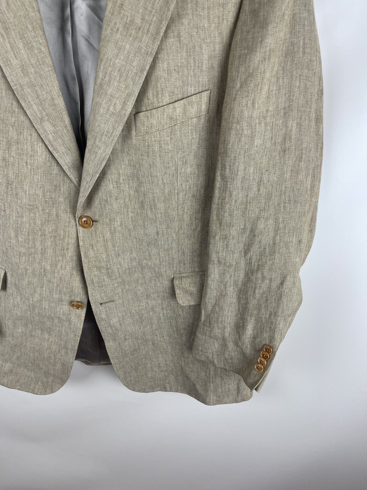 Burberry Burberry London luxury 100% linen blazer size 26 Size 46R - 4 Thumbnail