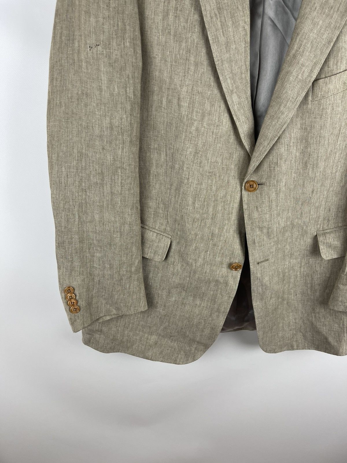 Burberry Burberry London luxury 100% linen blazer size 26 Size 46R - 3 Thumbnail