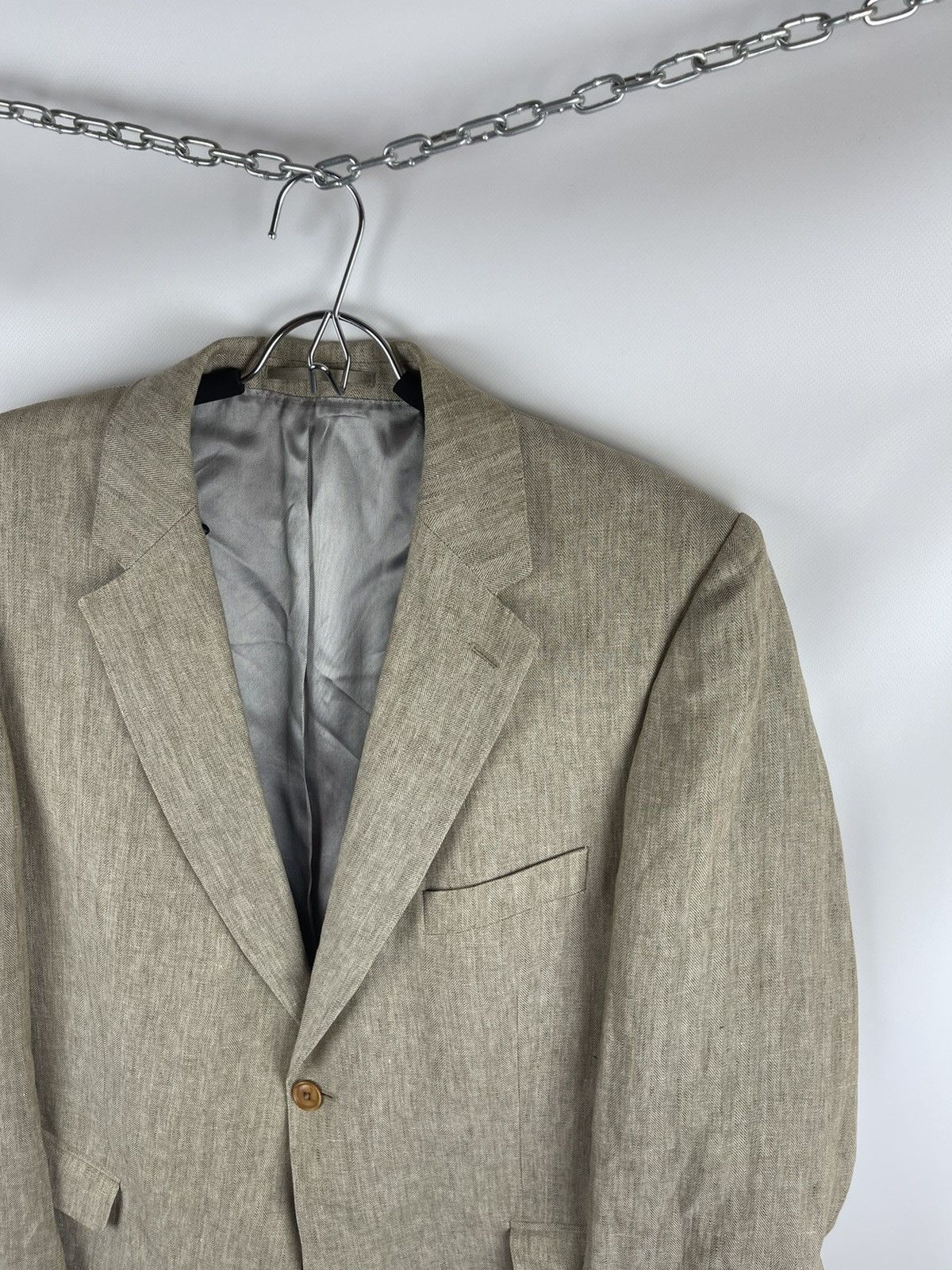 Burberry Burberry London luxury 100% linen blazer size 26 Size 46R - 5 Thumbnail
