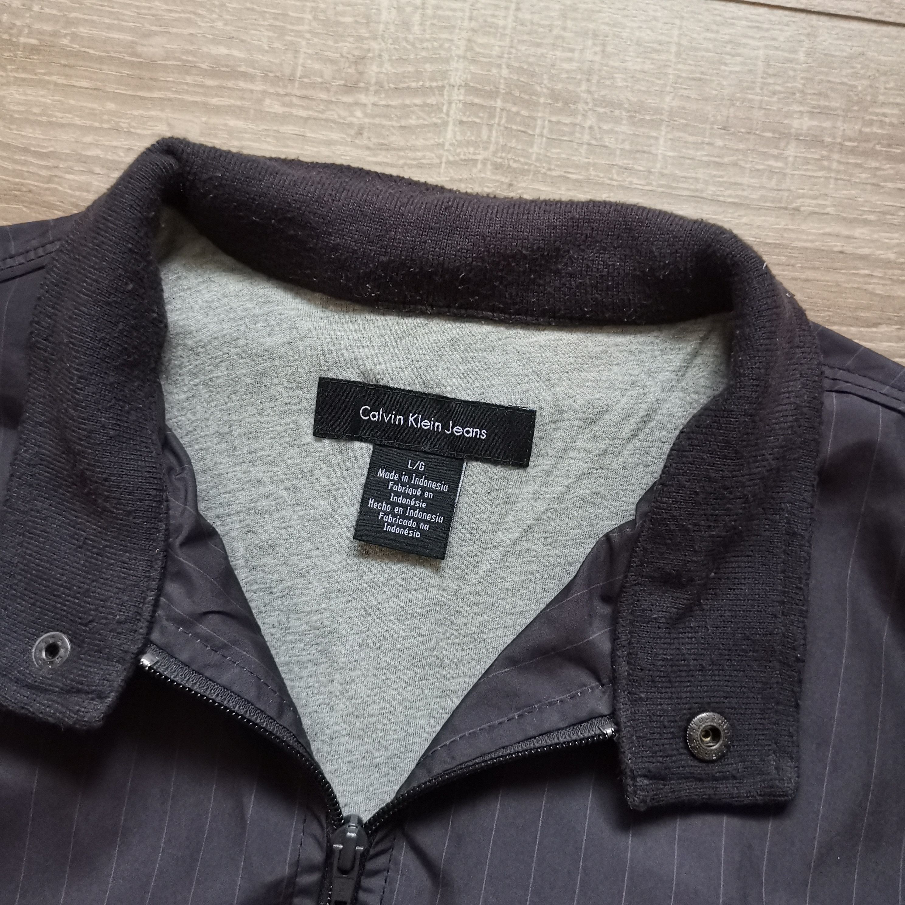Calvin Klein Vintage Calvin Klein striped bomber jacket Size US L / EU 52-54 / 3 - 3 Thumbnail