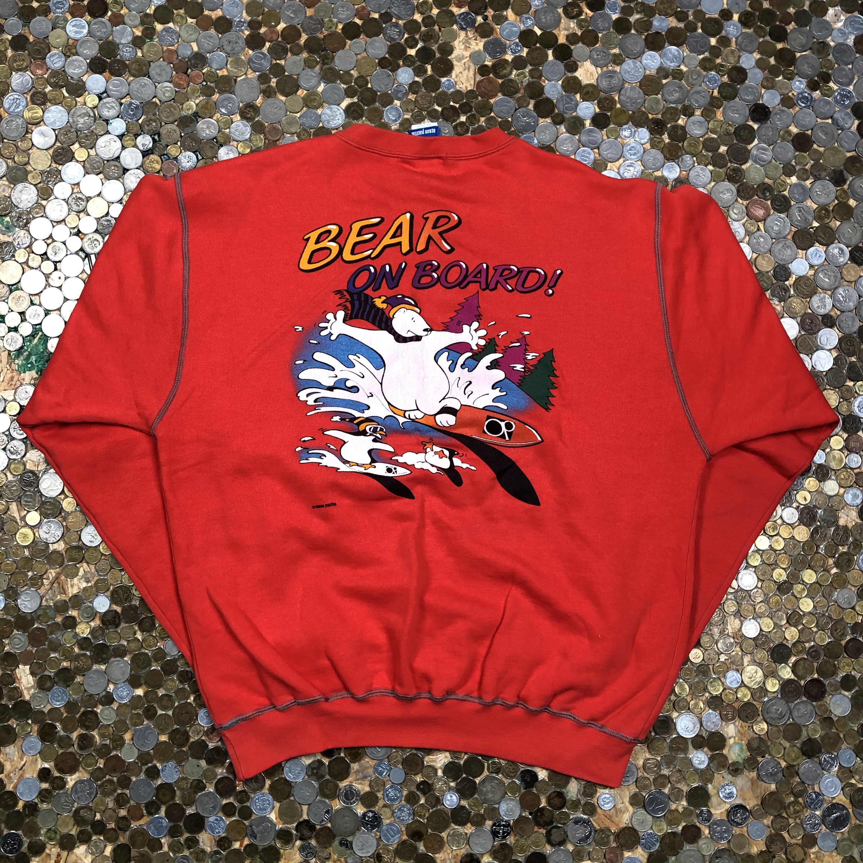 Vintage Crewneck Bear on Board 90's
