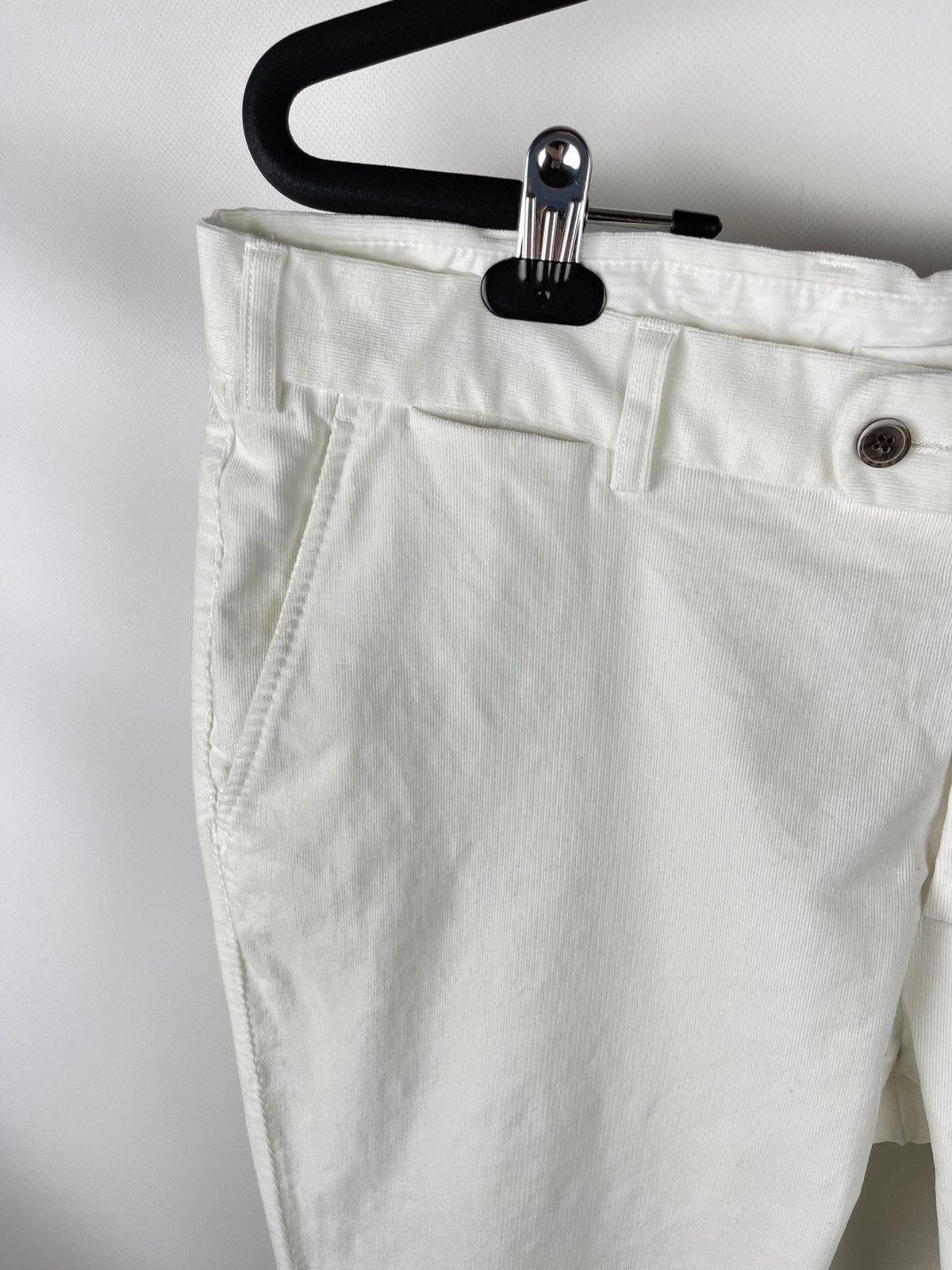 Suitsupply Suitsupply Porto white corduroy pants chinos casual trousers Size US 38 / EU 54 - 6 Thumbnail