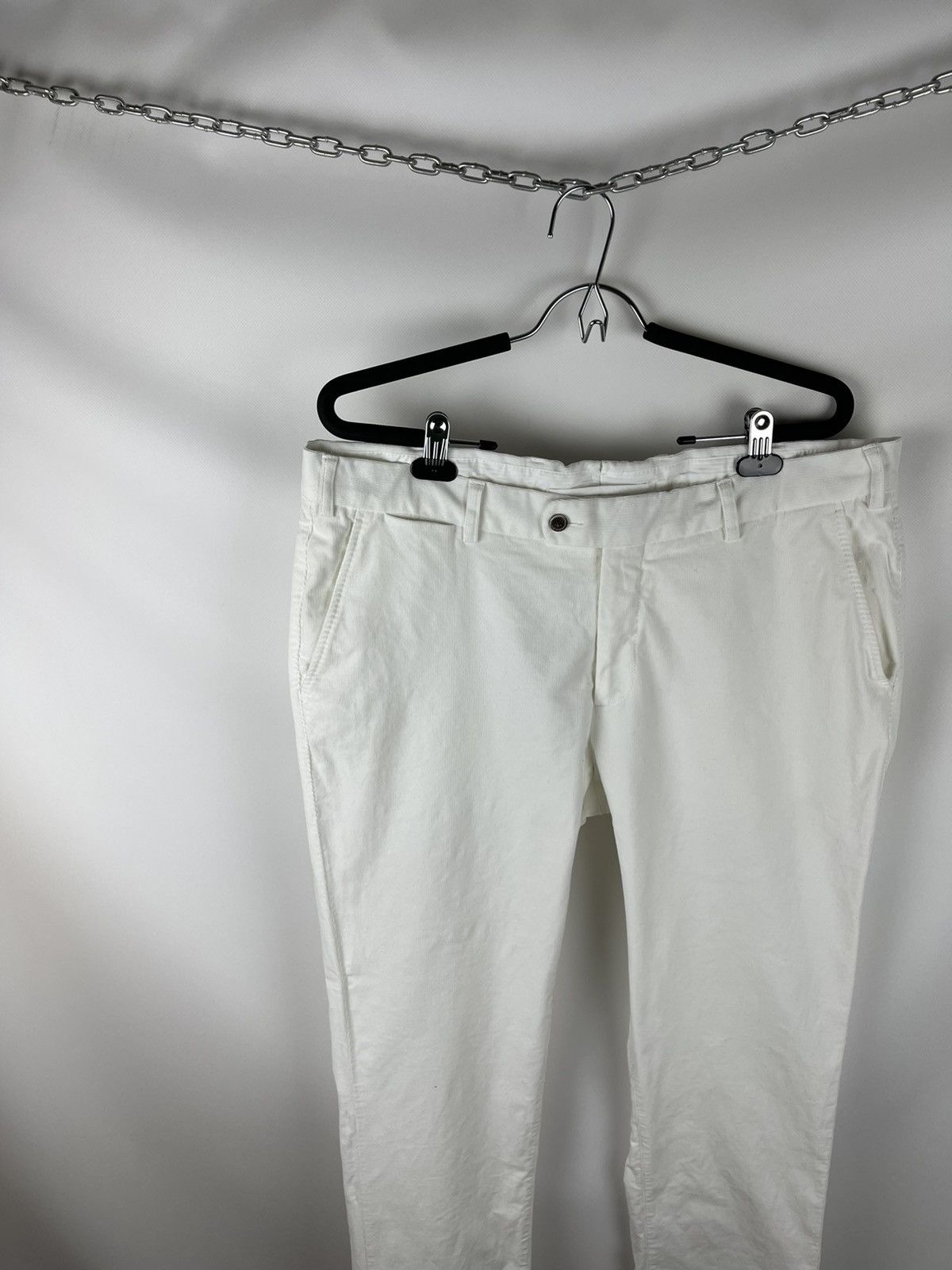 Suitsupply Suitsupply Porto white corduroy pants chinos casual trousers Size US 38 / EU 54 - 3 Thumbnail