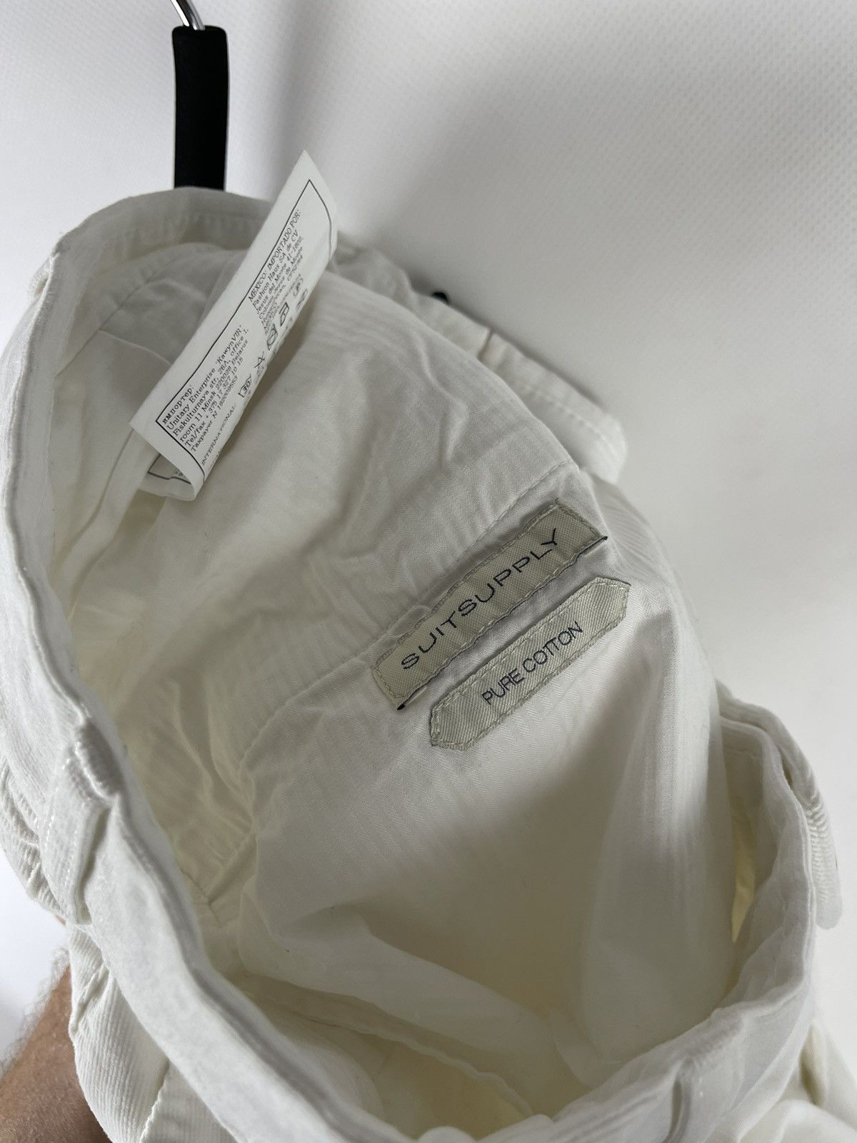 Suitsupply Suitsupply Porto white corduroy pants chinos casual trousers Size US 38 / EU 54 - 11 Thumbnail
