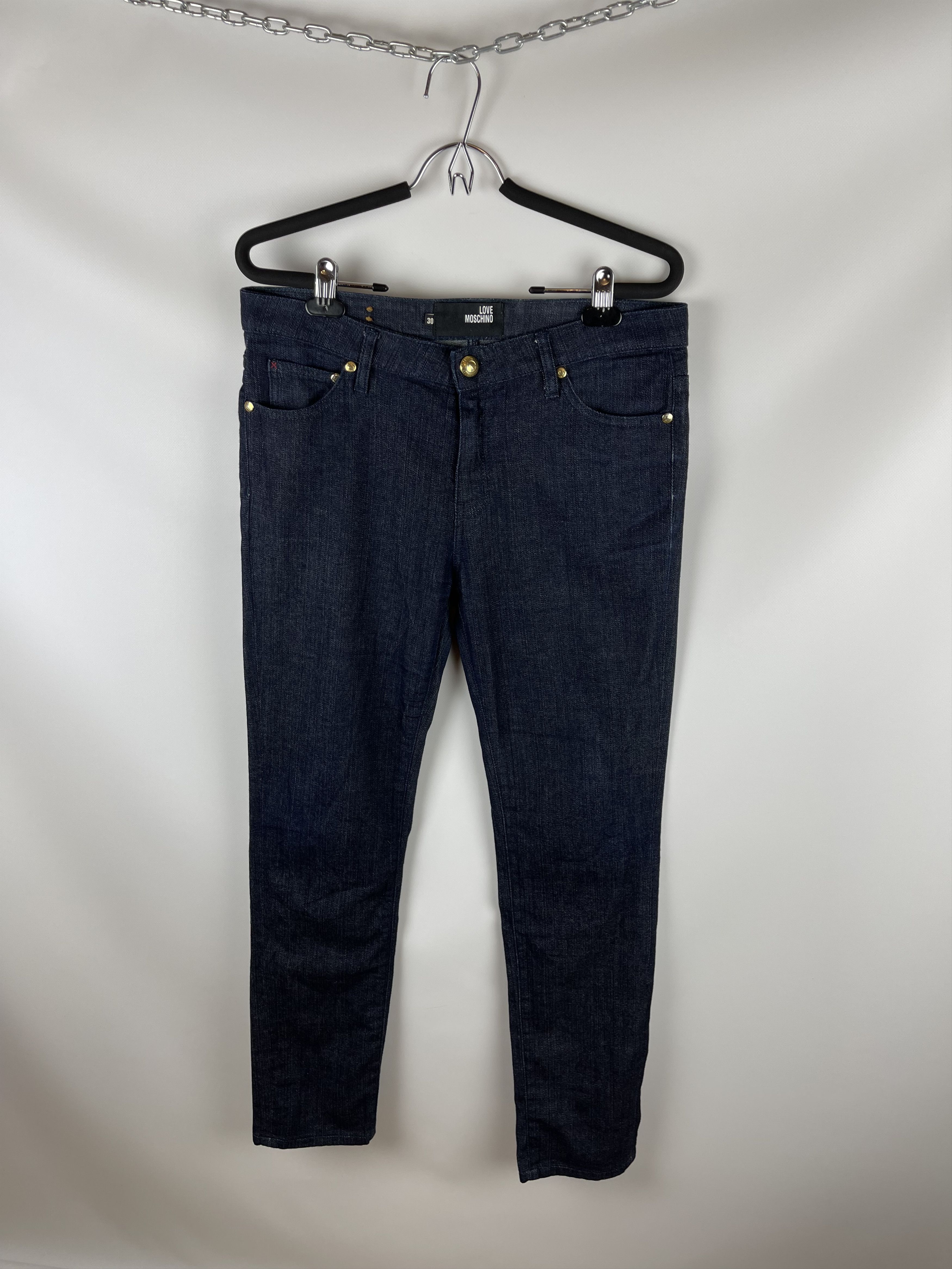 Moschino Moschino Love pocket printed denim jeans pants Size 30" / US 8 / IT 44 - 1 Thumbnail