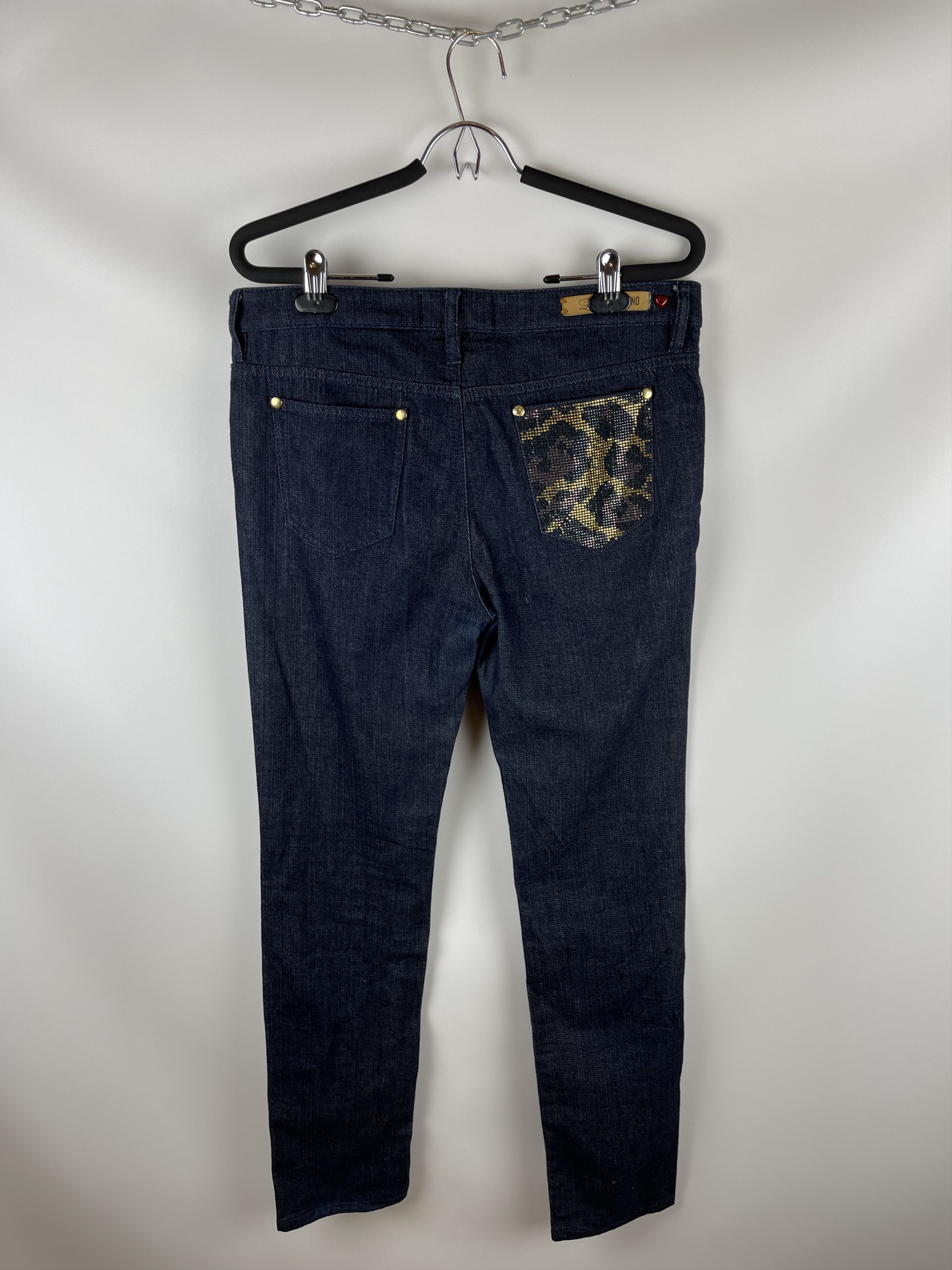 Moschino Moschino Love pocket printed denim jeans pants Size 30" / US 8 / IT 44 - 7 Thumbnail