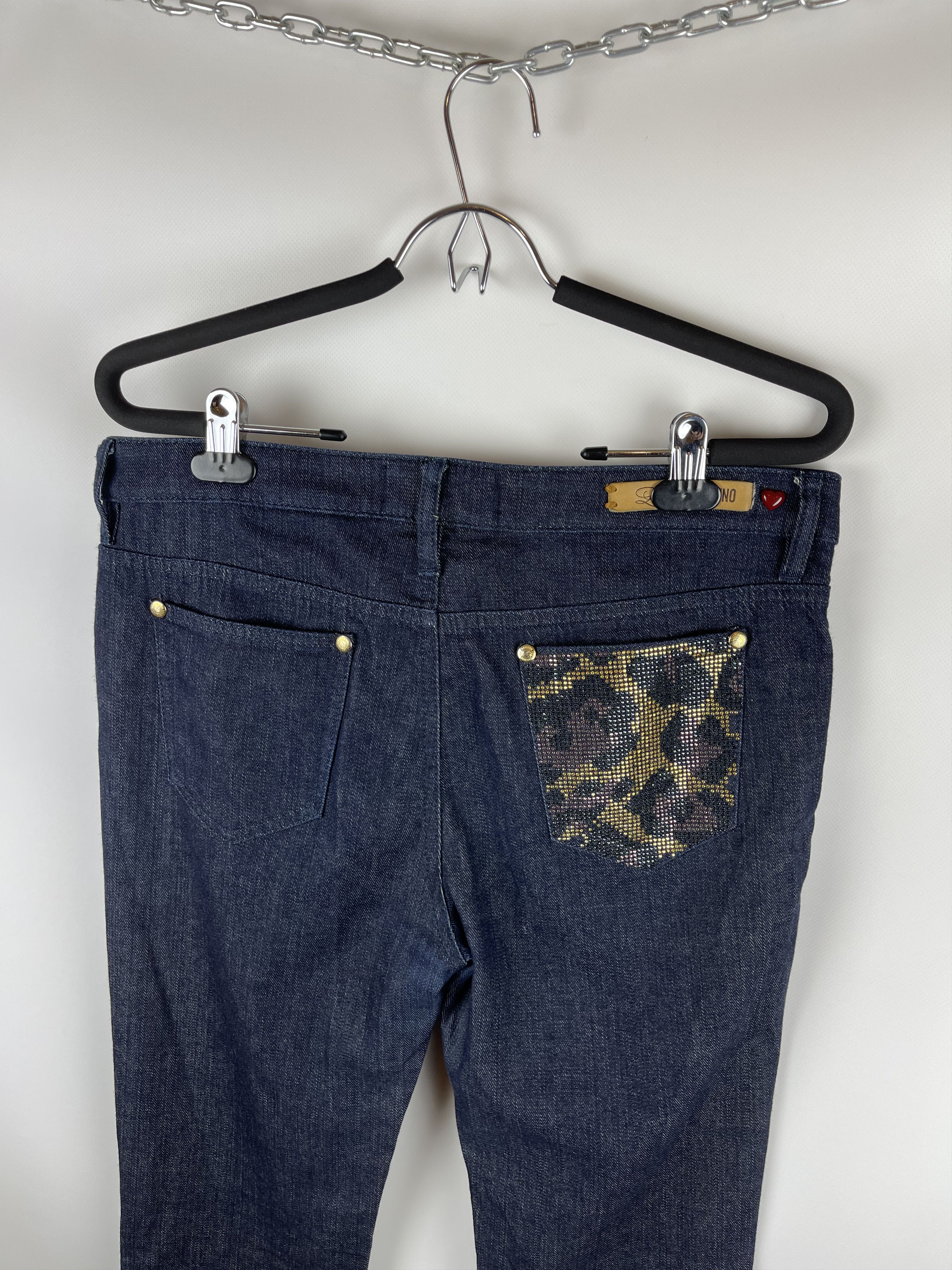 Moschino Moschino Love pocket printed denim jeans pants Size 30" / US 8 / IT 44 - 8 Thumbnail