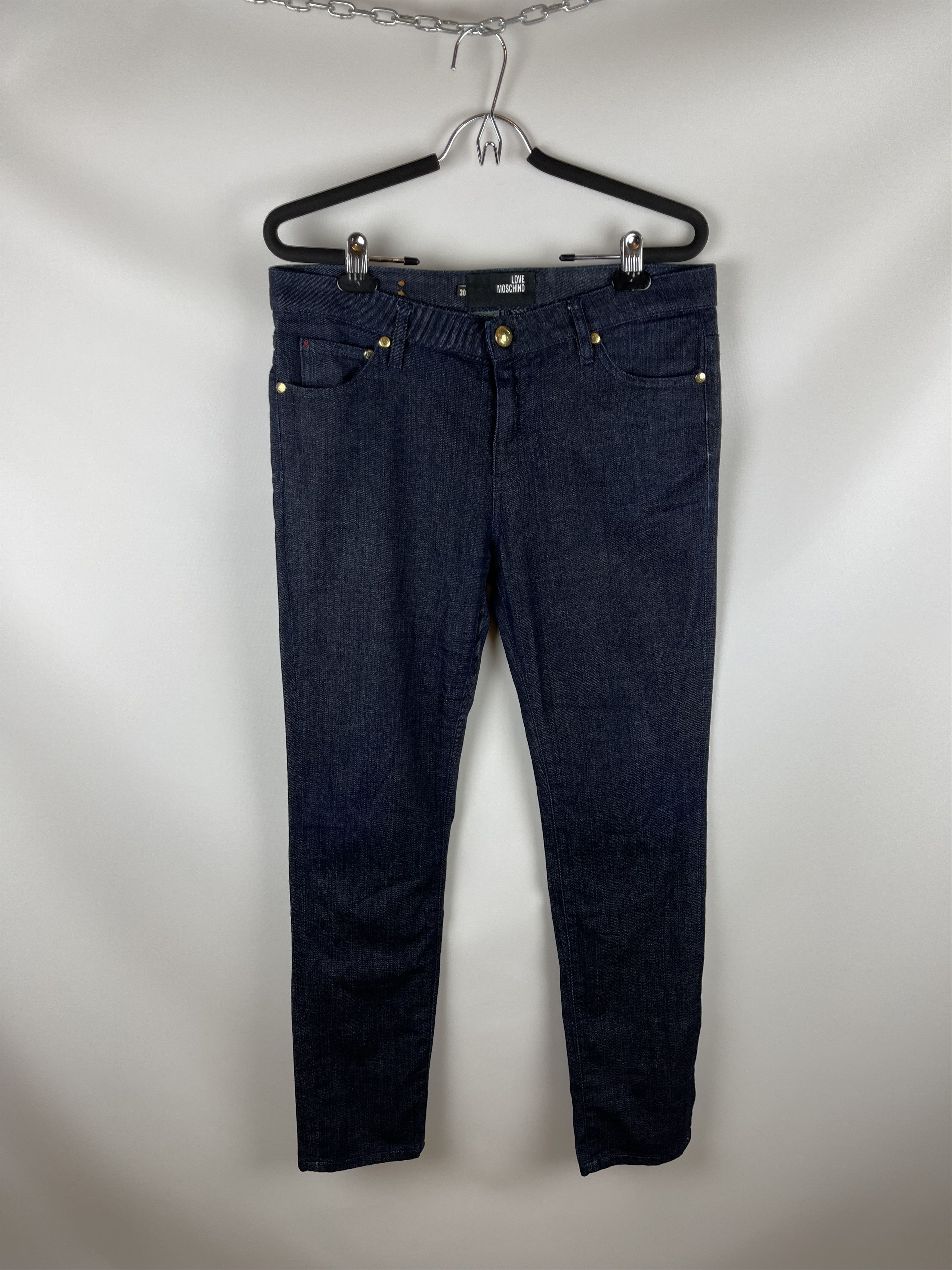 Moschino Moschino Love pocket printed denim jeans pants Size 30" / US 8 / IT 44 - 2 Thumbnail
