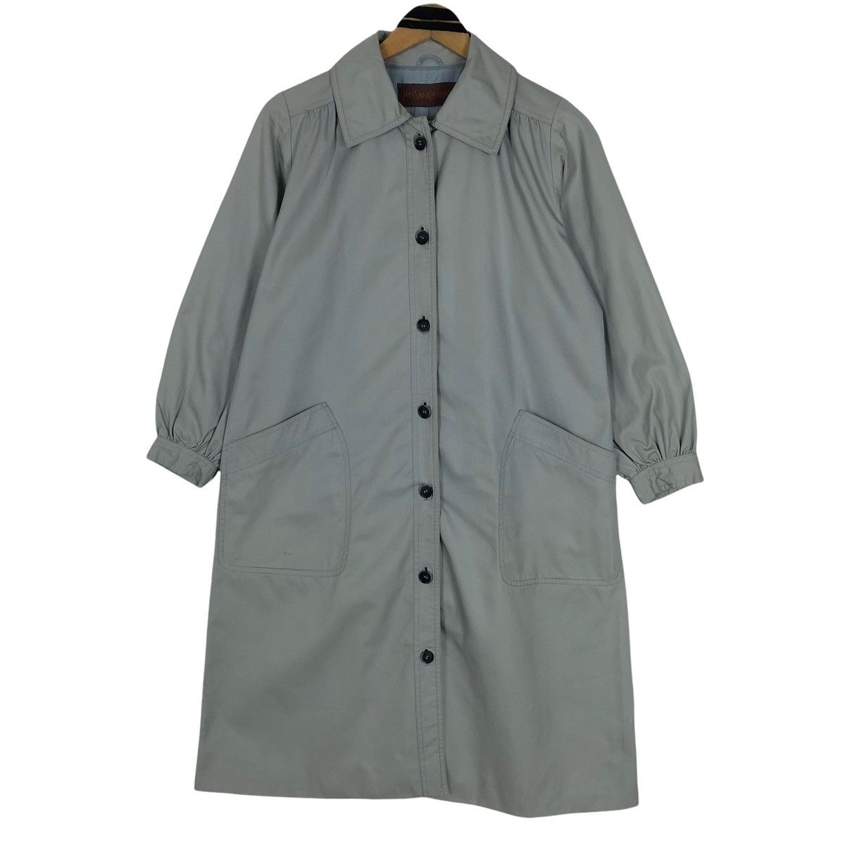 Yves Saint Laurent Vintage Yves Saint Laurent Trench Coat Car Coat Size L / US 10 / IT 46 - 9 Thumbnail