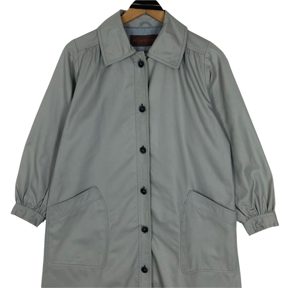 Yves Saint Laurent Vintage Yves Saint Laurent Trench Coat Car Coat Size L / US 10 / IT 46 - 10 Thumbnail