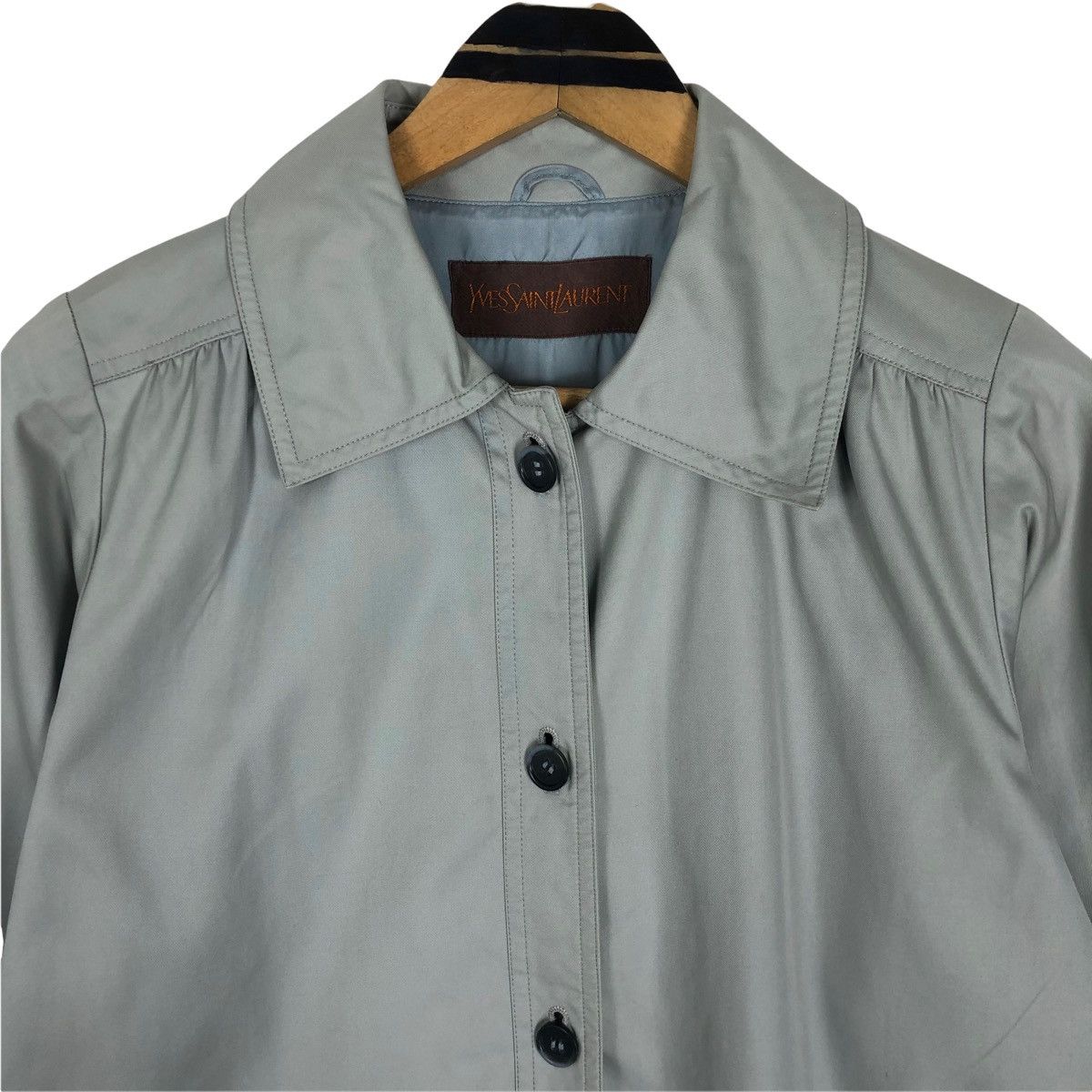 Yves Saint Laurent Vintage Yves Saint Laurent Trench Coat Car Coat Size L / US 10 / IT 46 - 6 Thumbnail