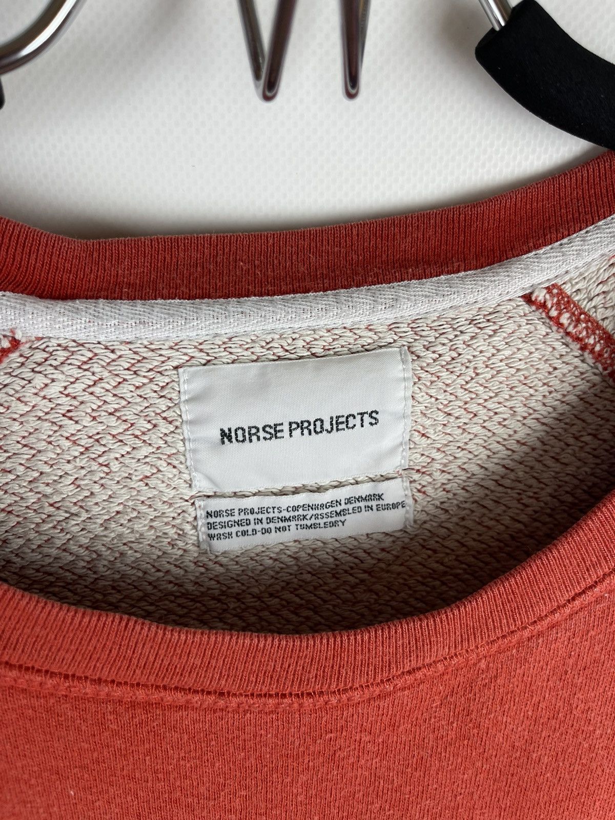 Norse Projects Norse Projects Vorm pocket sweat orange sweatshirt Size US L / EU 52-54 / 3 - 6 Thumbnail