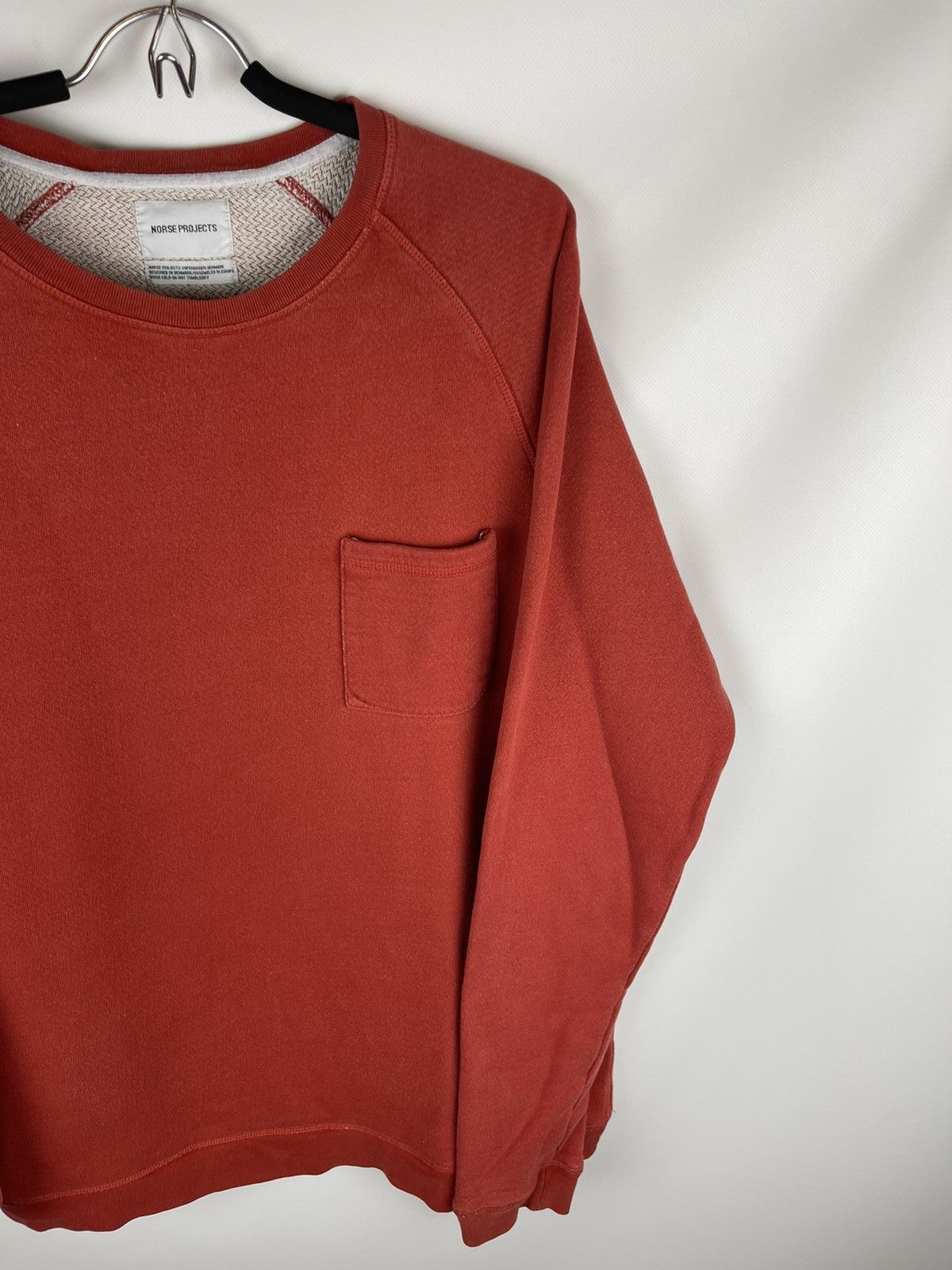 Norse Projects Norse Projects Vorm pocket sweat orange sweatshirt Size US L / EU 52-54 / 3 - 4 Thumbnail