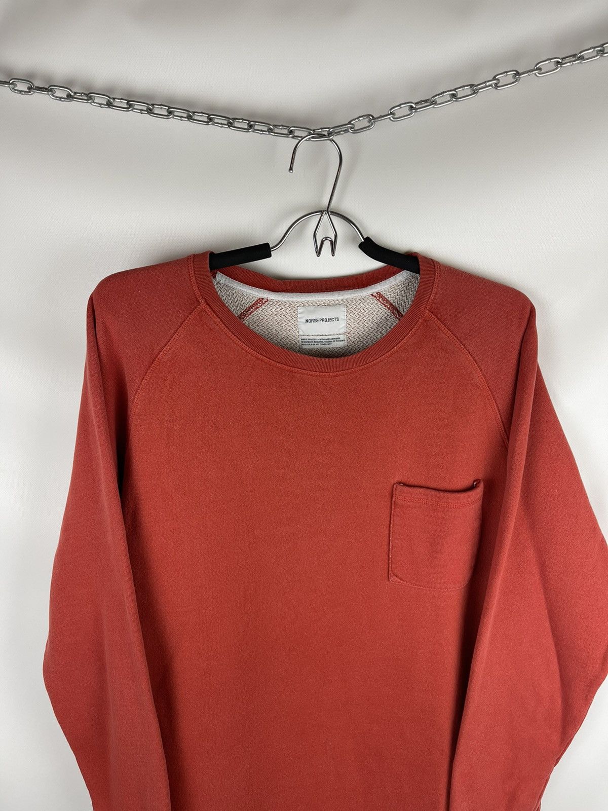 Norse Projects Norse Projects Vorm pocket sweat orange sweatshirt Size US L / EU 52-54 / 3 - 2 Thumbnail