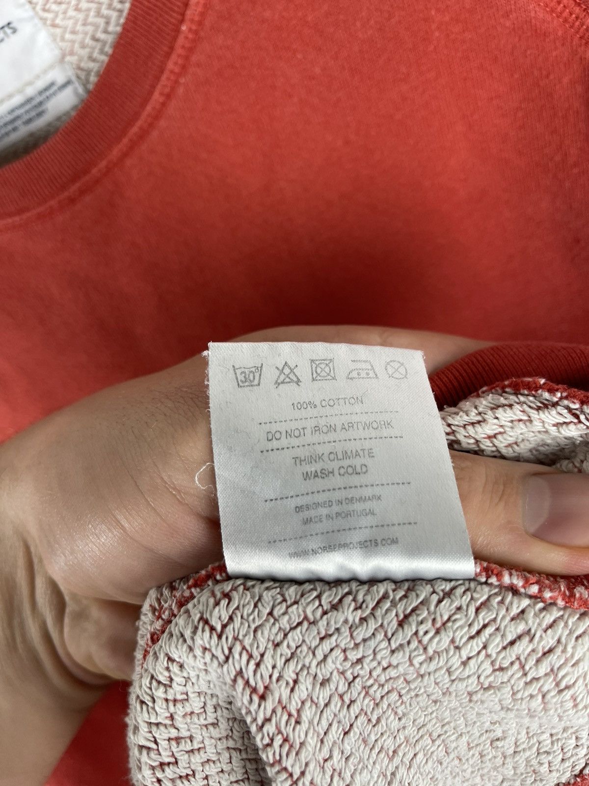Norse Projects Norse Projects Vorm pocket sweat orange sweatshirt Size US L / EU 52-54 / 3 - 7 Thumbnail