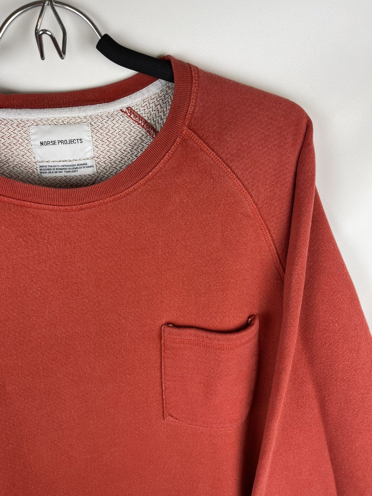 Norse Projects Norse Projects Vorm pocket sweat orange sweatshirt Size US L / EU 52-54 / 3 - 5 Thumbnail