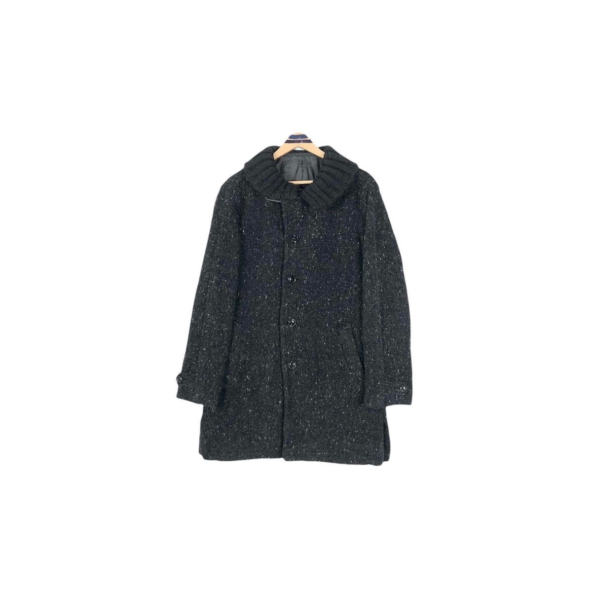 Japanese Brand PPFM Wool Overcoat Large Collar Size US L / EU 52-54 / 3 - 2 Thumbnail