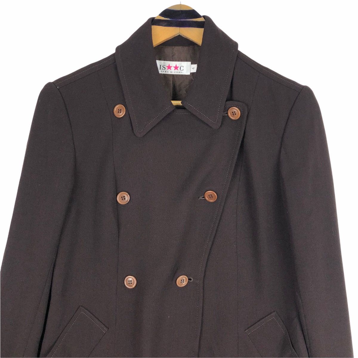 Isaac Mizrahi Vintage 90s Isaac Mizrahi Peacoat Trench Coat Size US XS / EU 42 / 0 - 5 Thumbnail