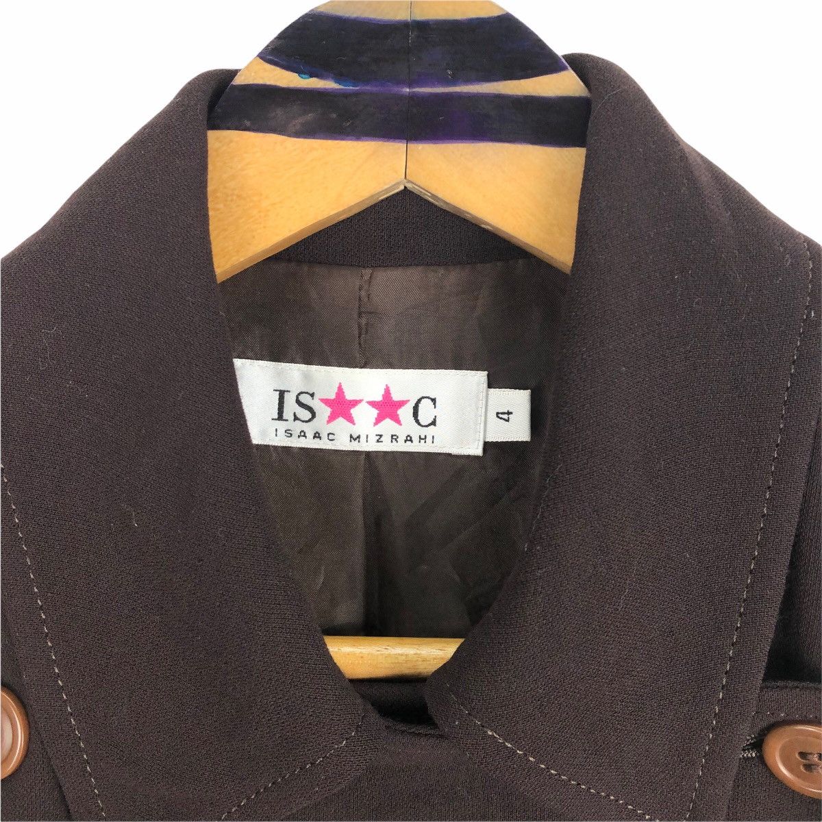 Isaac Mizrahi Vintage 90s Isaac Mizrahi Peacoat Trench Coat Size US XS / EU 42 / 0 - 6 Thumbnail