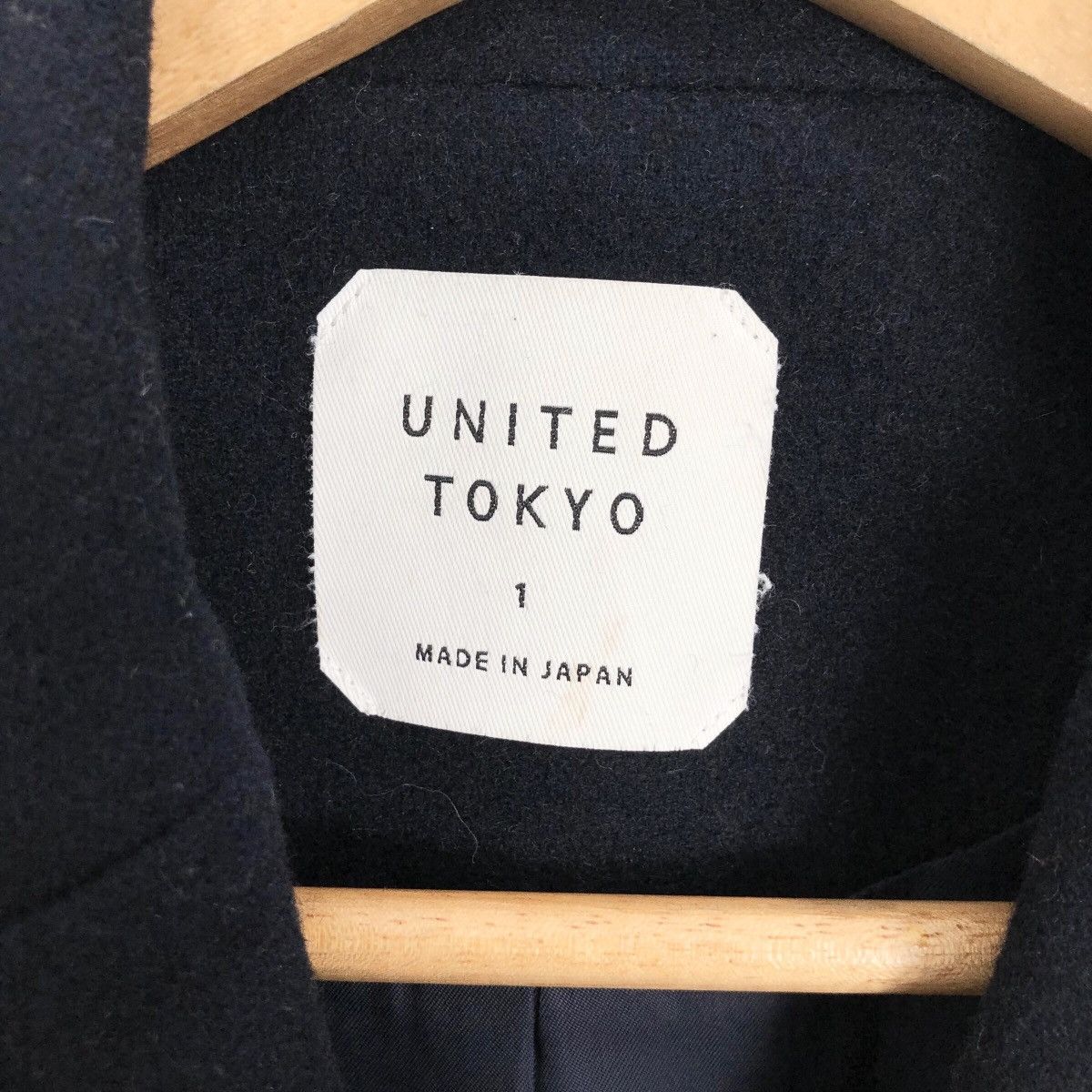 Japanese Brand United Tokyo Women’s Wool Overcoat Single Breasted Blazer Size US XS / EU 42 / 0 - 5 Thumbnail