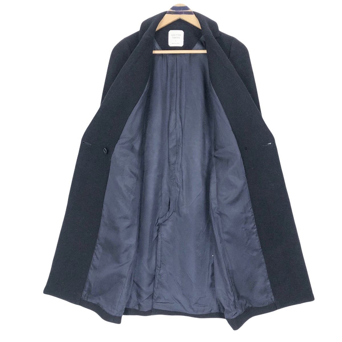 Japanese Brand United Tokyo Women’s Wool Overcoat Single Breasted Blazer Size US XS / EU 42 / 0 - 11 Thumbnail