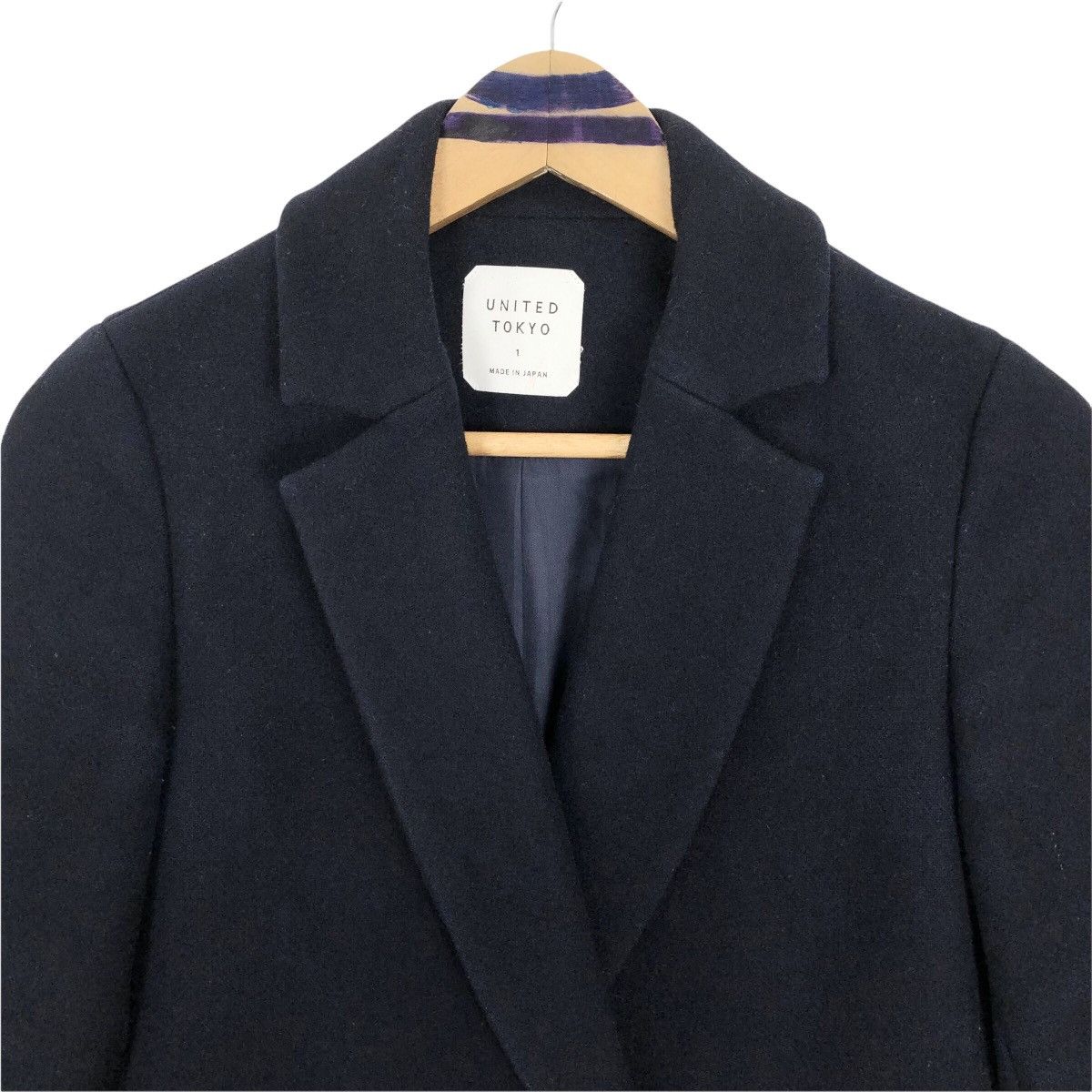 Japanese Brand United Tokyo Women’s Wool Overcoat Single Breasted Blazer Size US XS / EU 42 / 0 - 4 Thumbnail