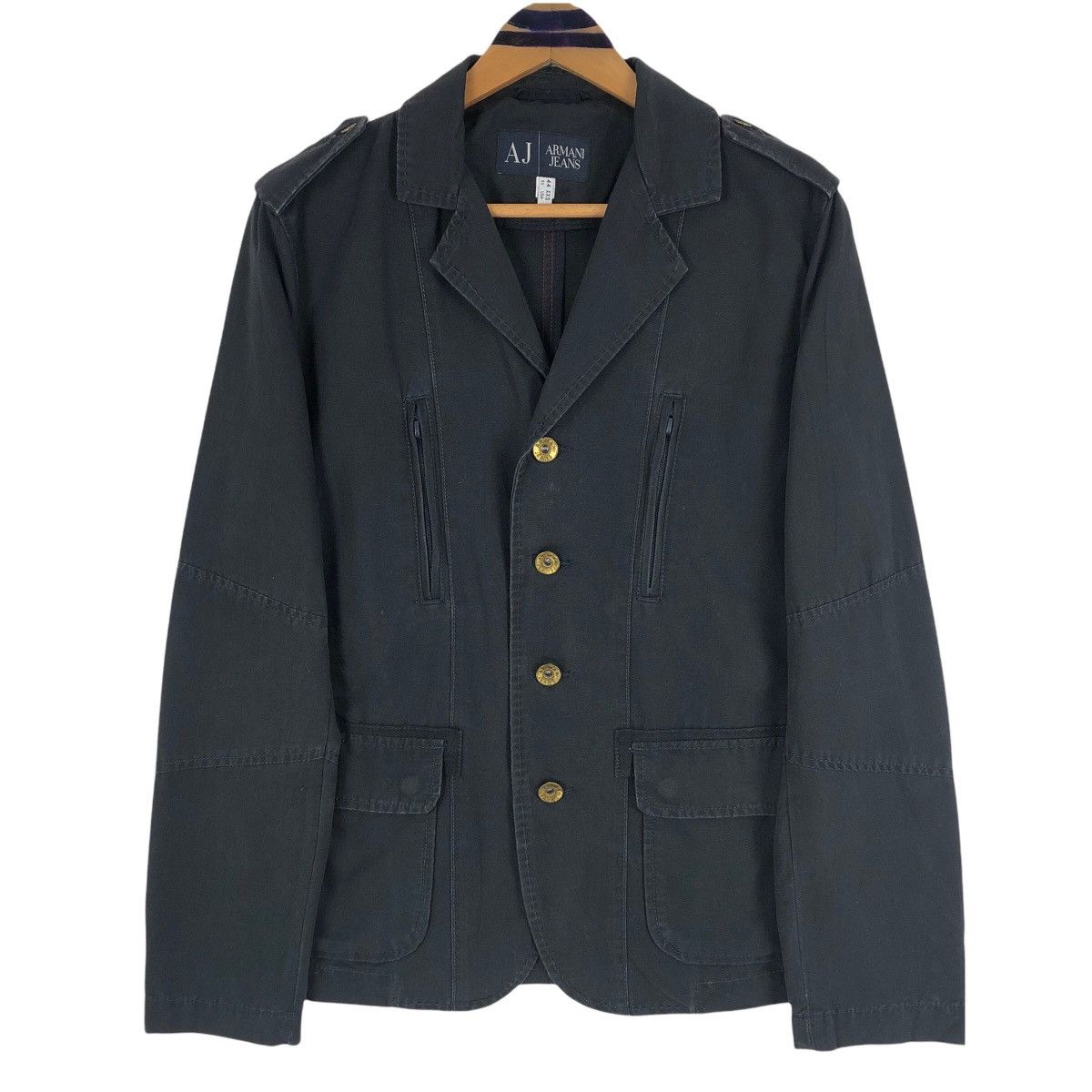 Armani Armani Jeans Worker Jacket Light Jacket Size US S / EU 44-46 / 1 - 1 Thumbnail