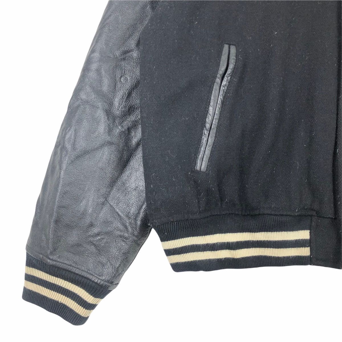 Leather Vintage 90s International Lifeguard USA Wool Varsity Jacket Size US L / EU 52-54 / 3 - 4 Thumbnail