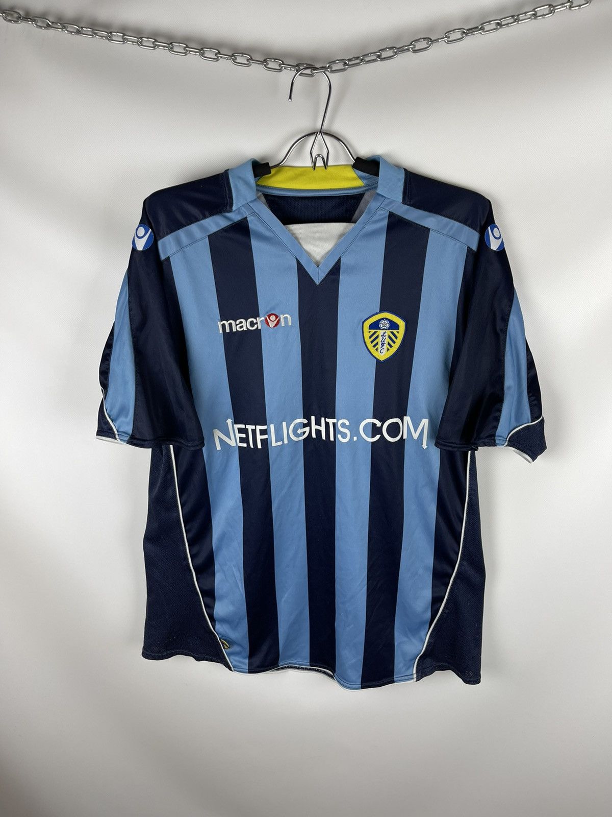 Vintage Macron Leeds United 2008 2009 away soccer jersey football | Grailed